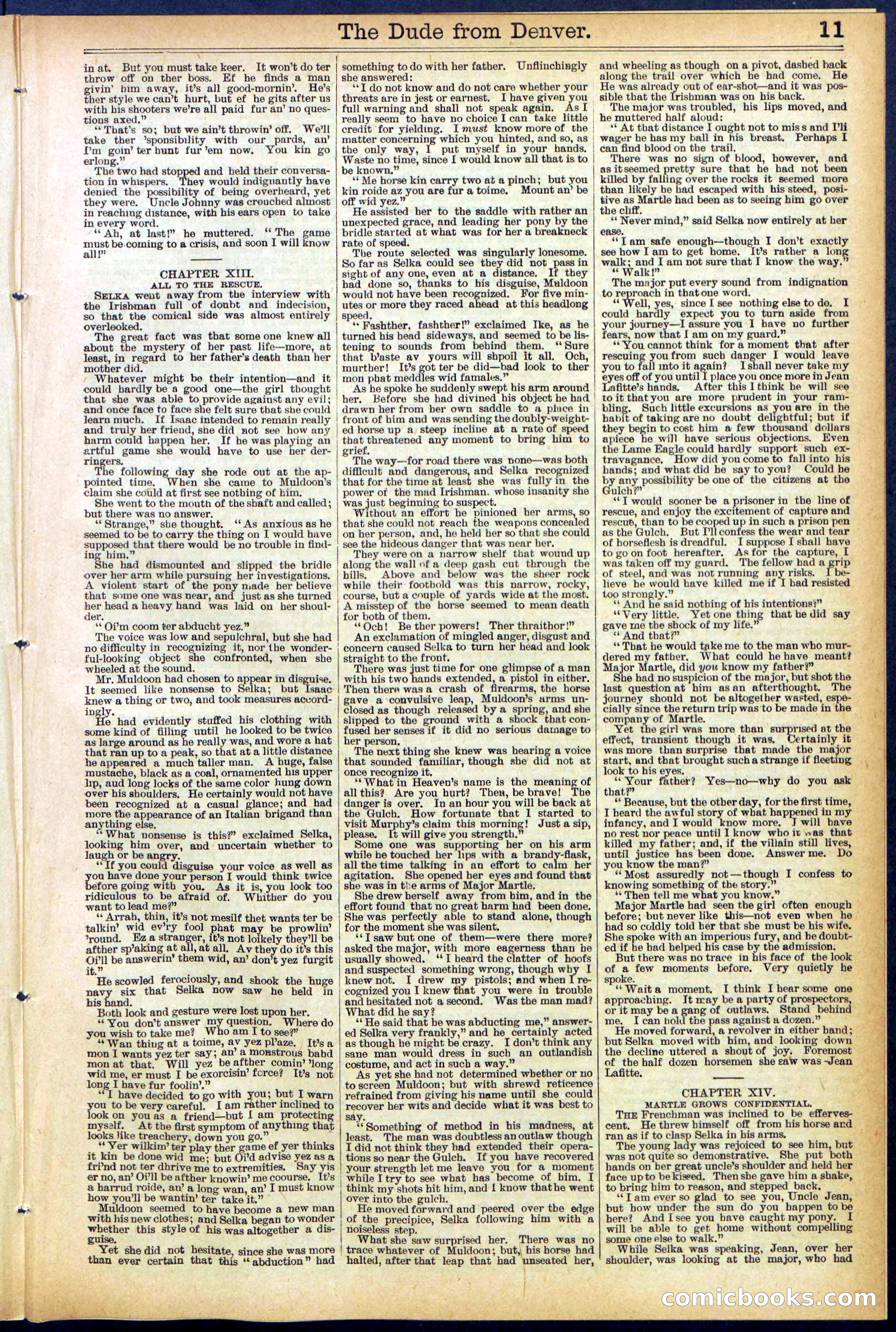 Beadle's New York Dime Library, No. 503 — page 11 of 32