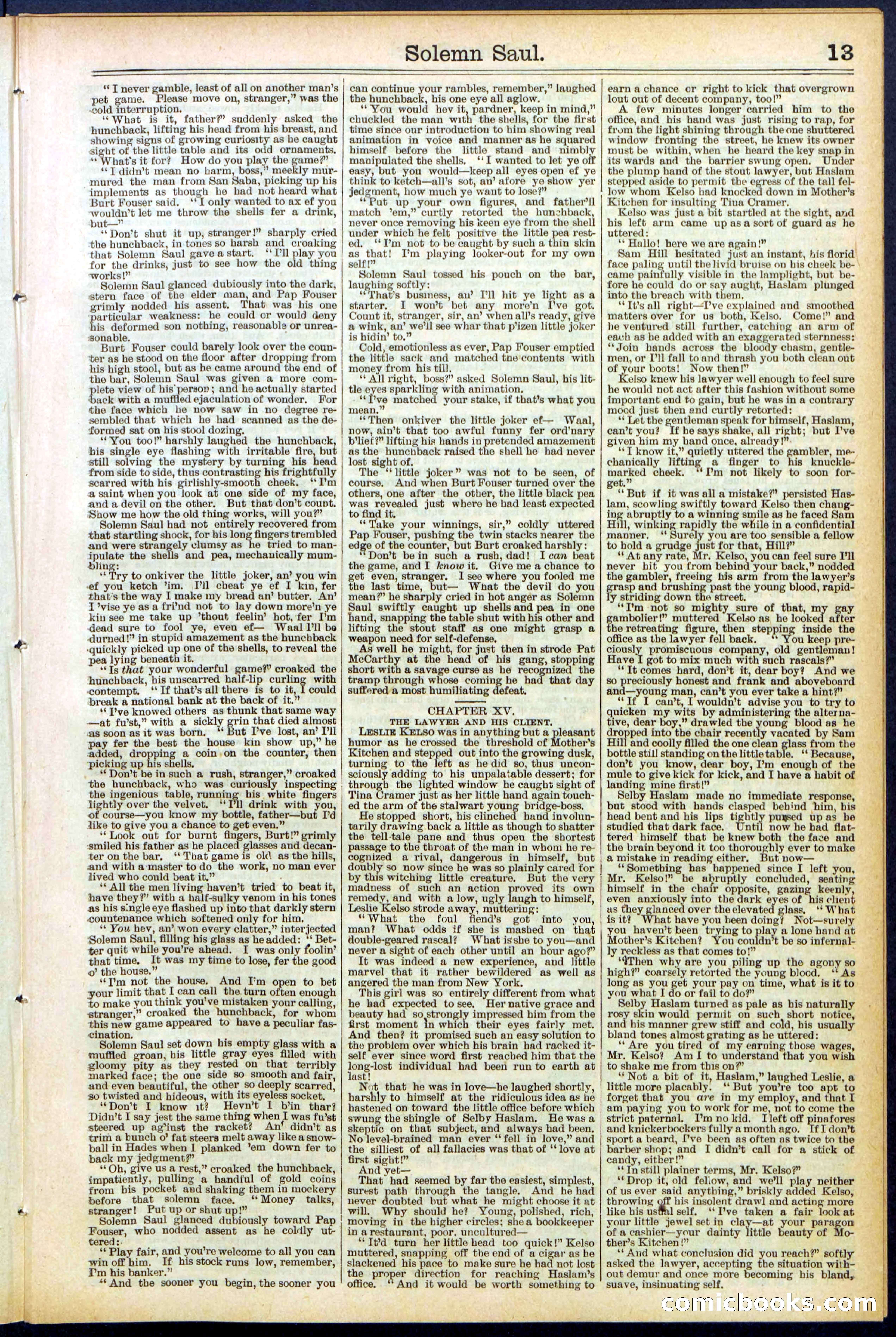 Beadle's New York Dime Library No. 504 — page 13 of 32