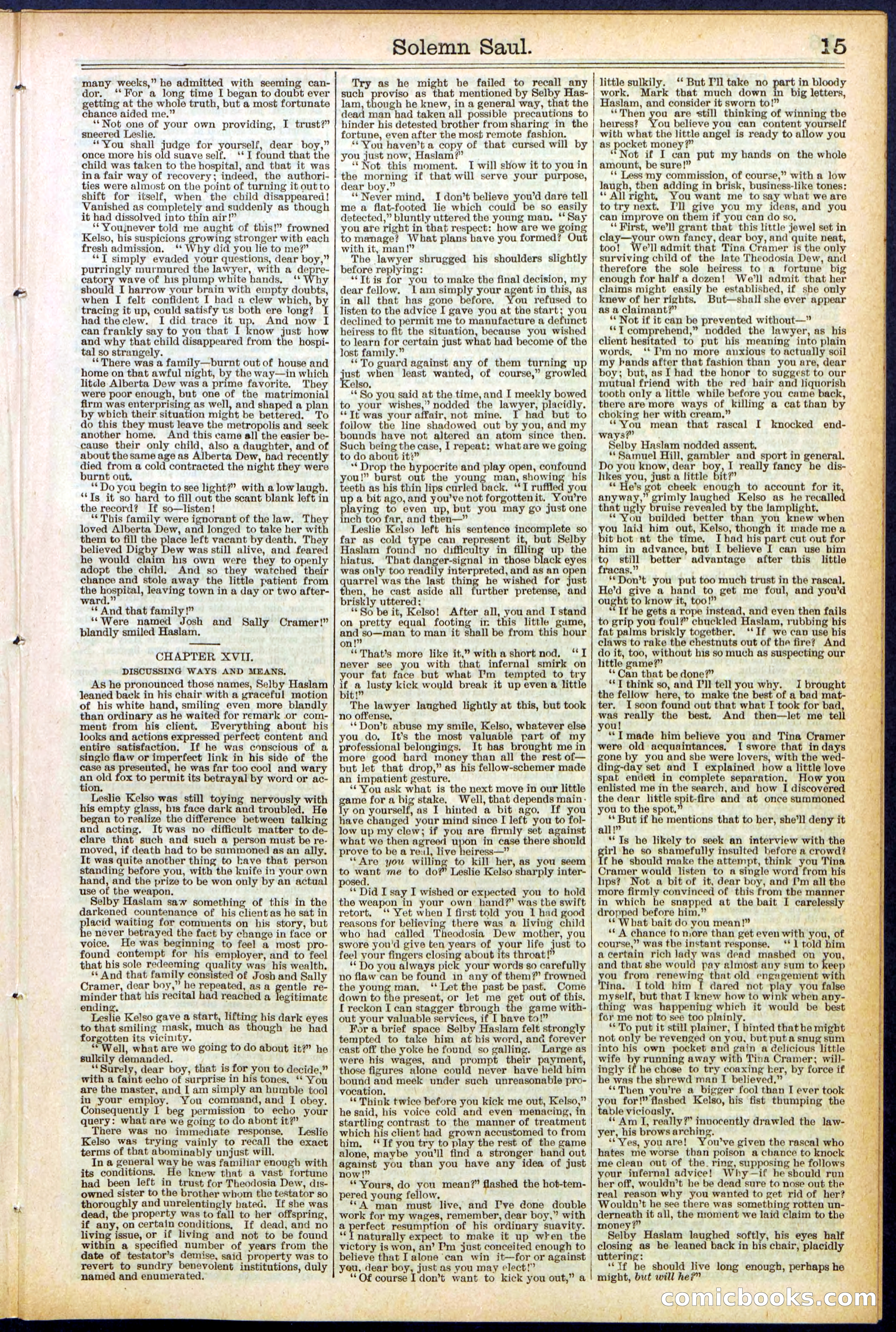 Beadle's New York Dime Library No. 504 — page 15 of 32