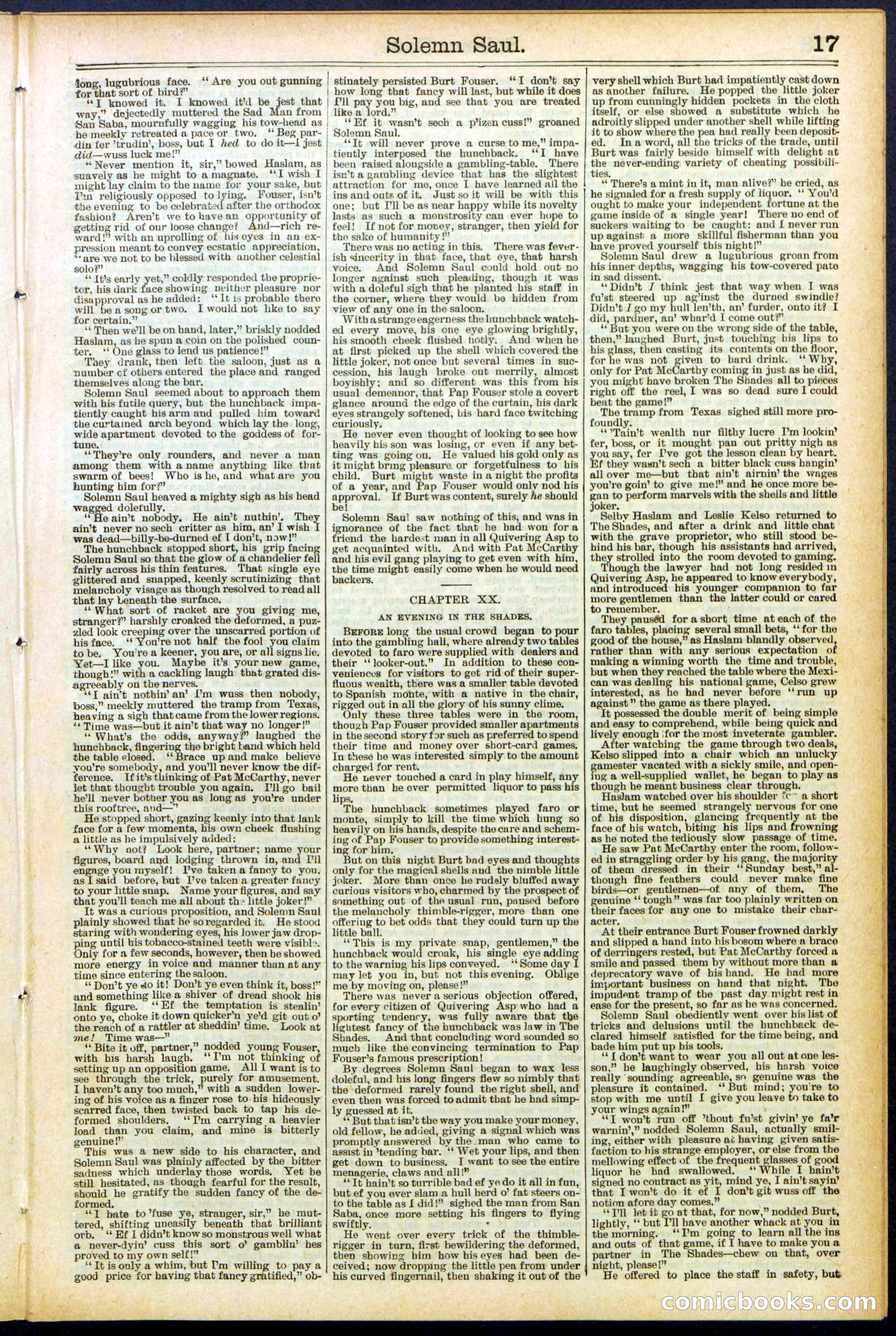 Beadle's New York Dime Library No. 504 — page 17 of 32