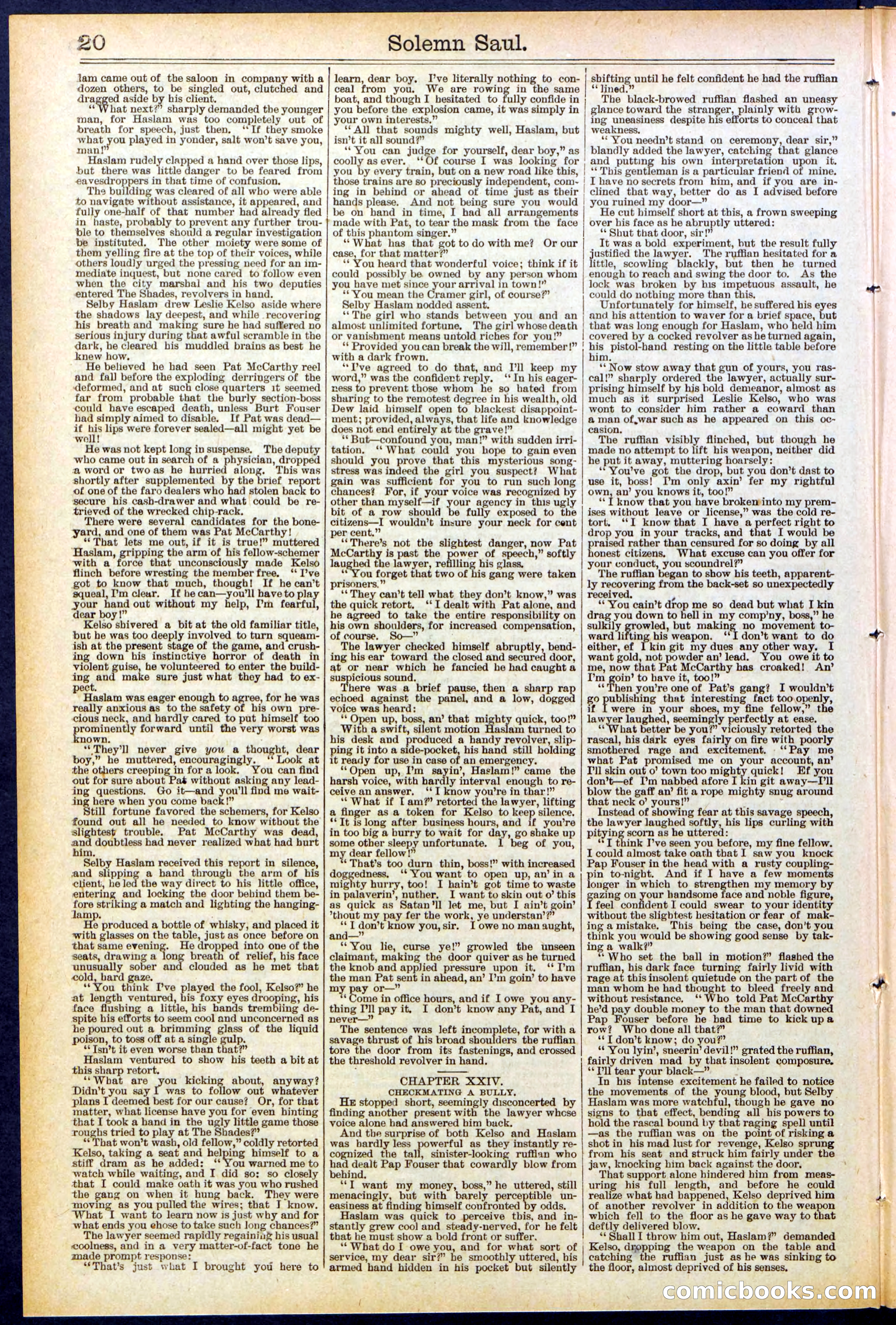 Beadle's New York Dime Library No. 504 — page 20 of 32