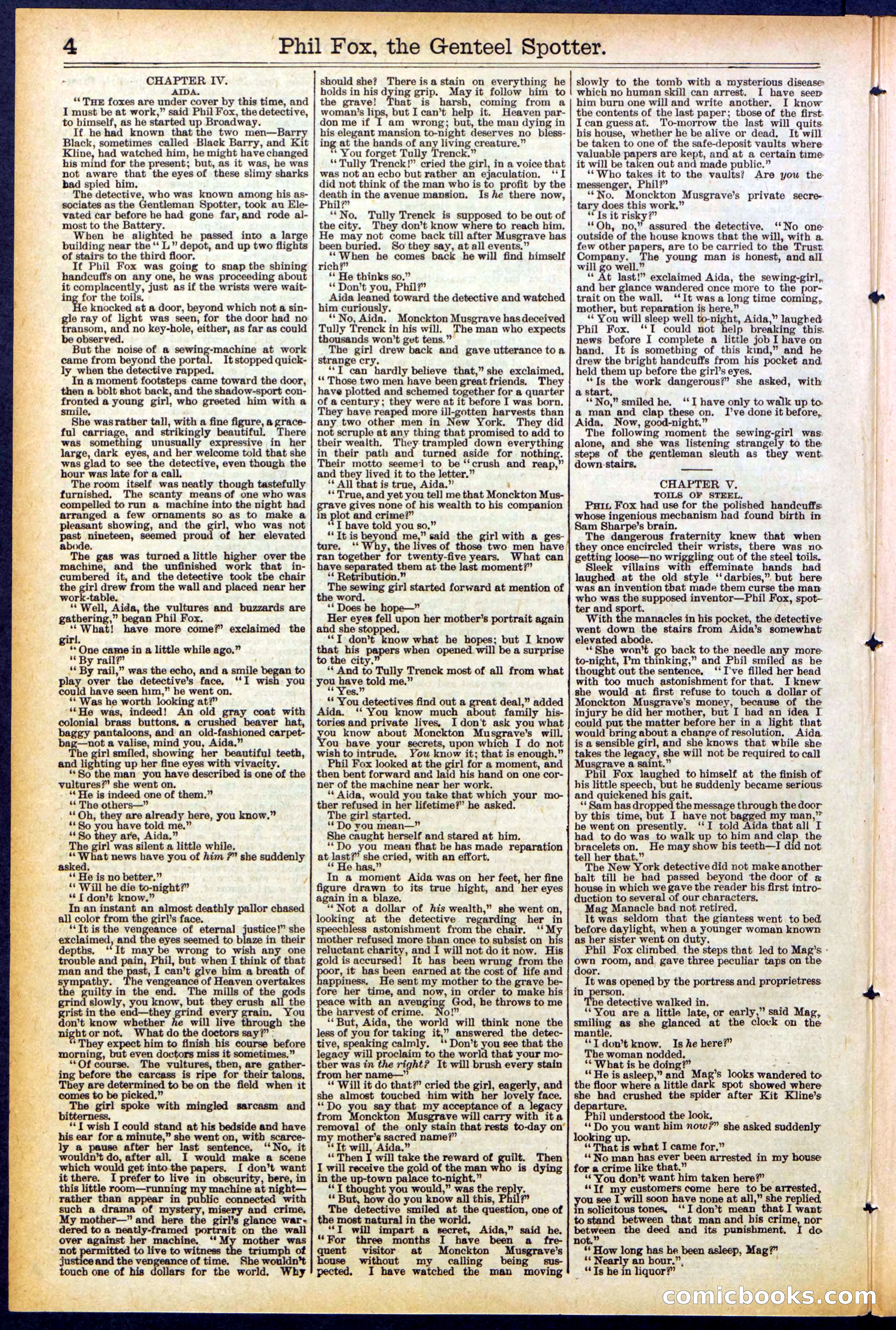 Beadle's New York Dime Library No. 505 — page 4 of 32