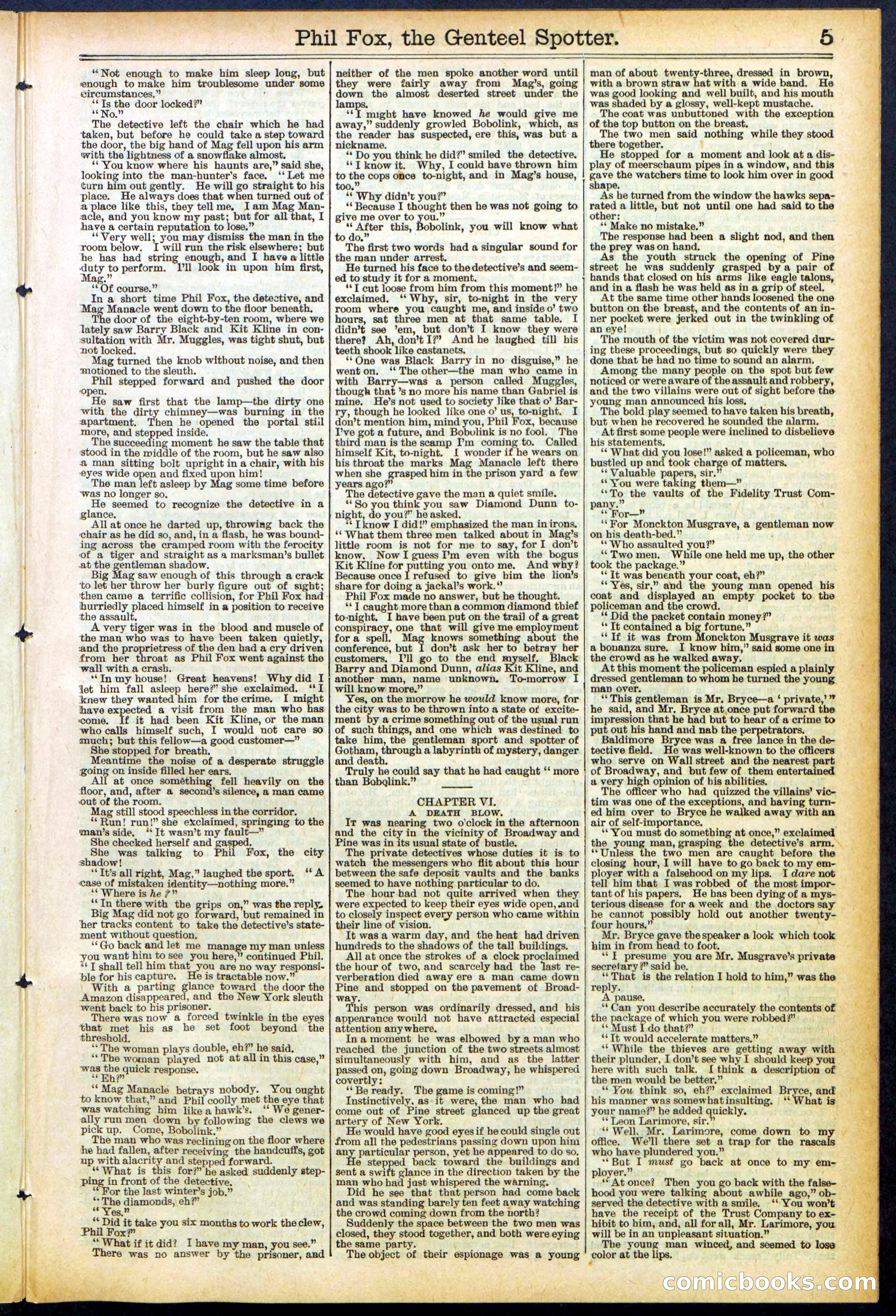 Beadle's New York Dime Library No. 505 — page 5 of 32