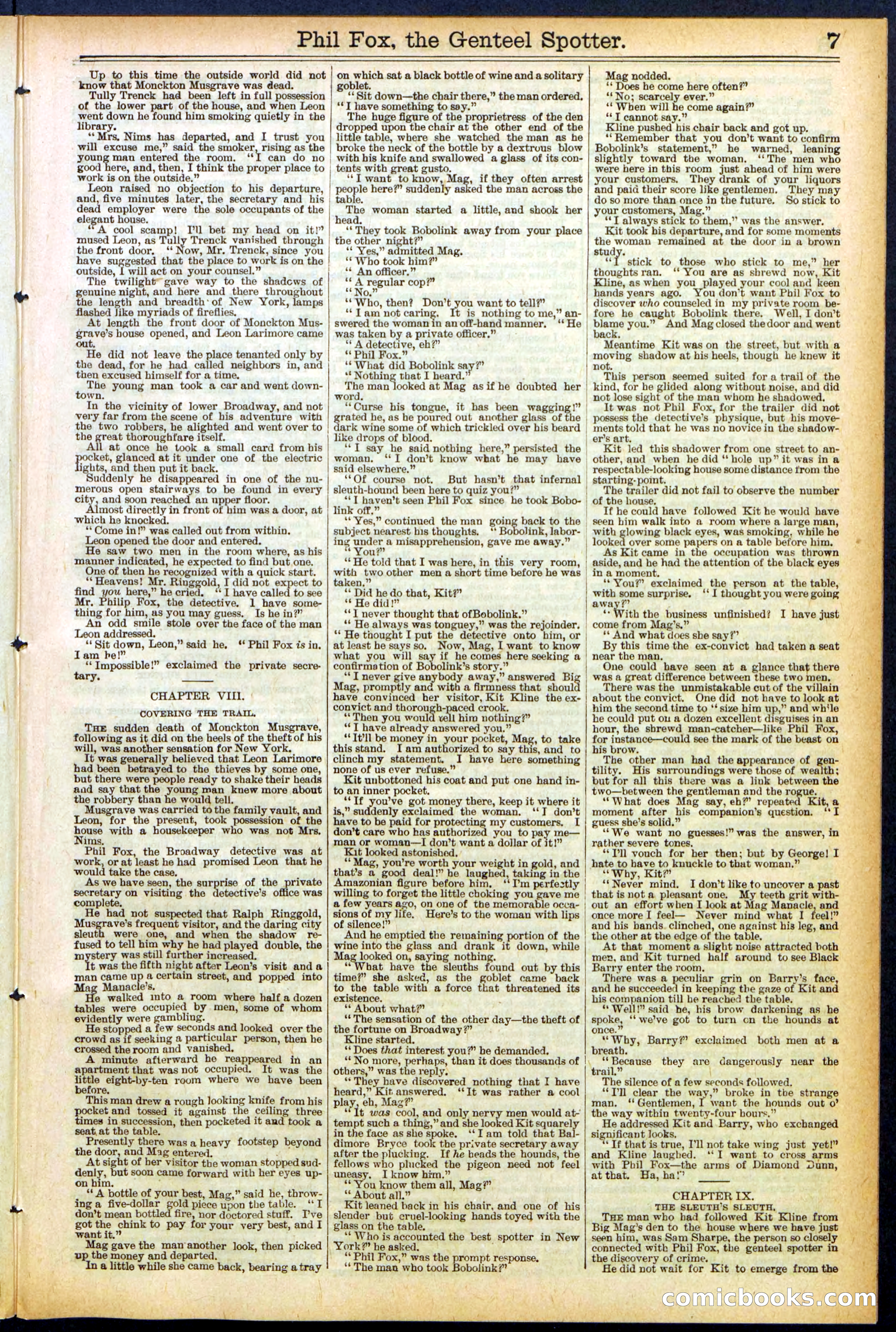 Beadle's New York Dime Library No. 505 — page 7 of 32