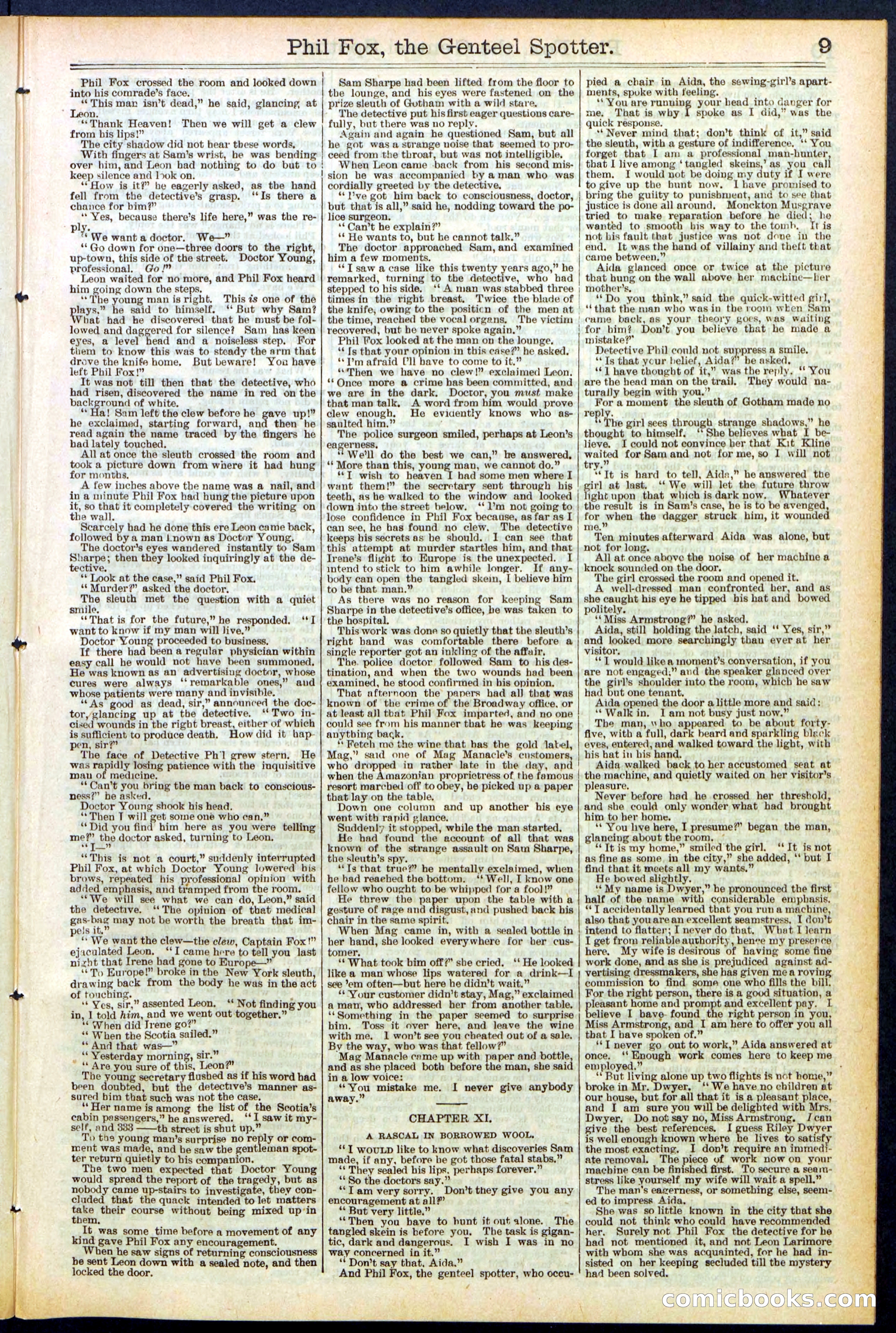 Beadle's New York Dime Library No. 505 — page 9 of 32