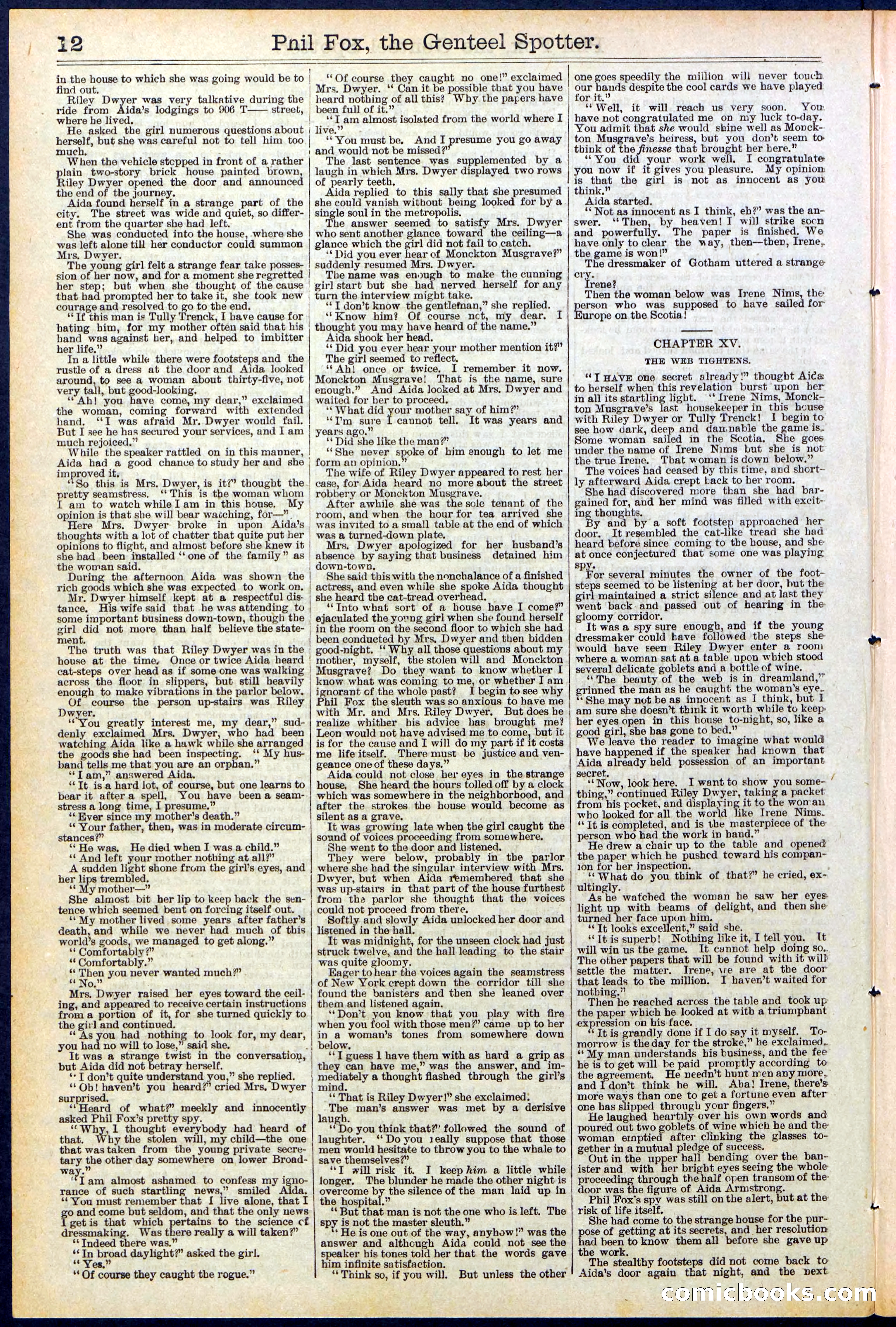 Beadle's New York Dime Library No. 505 — page 12 of 32