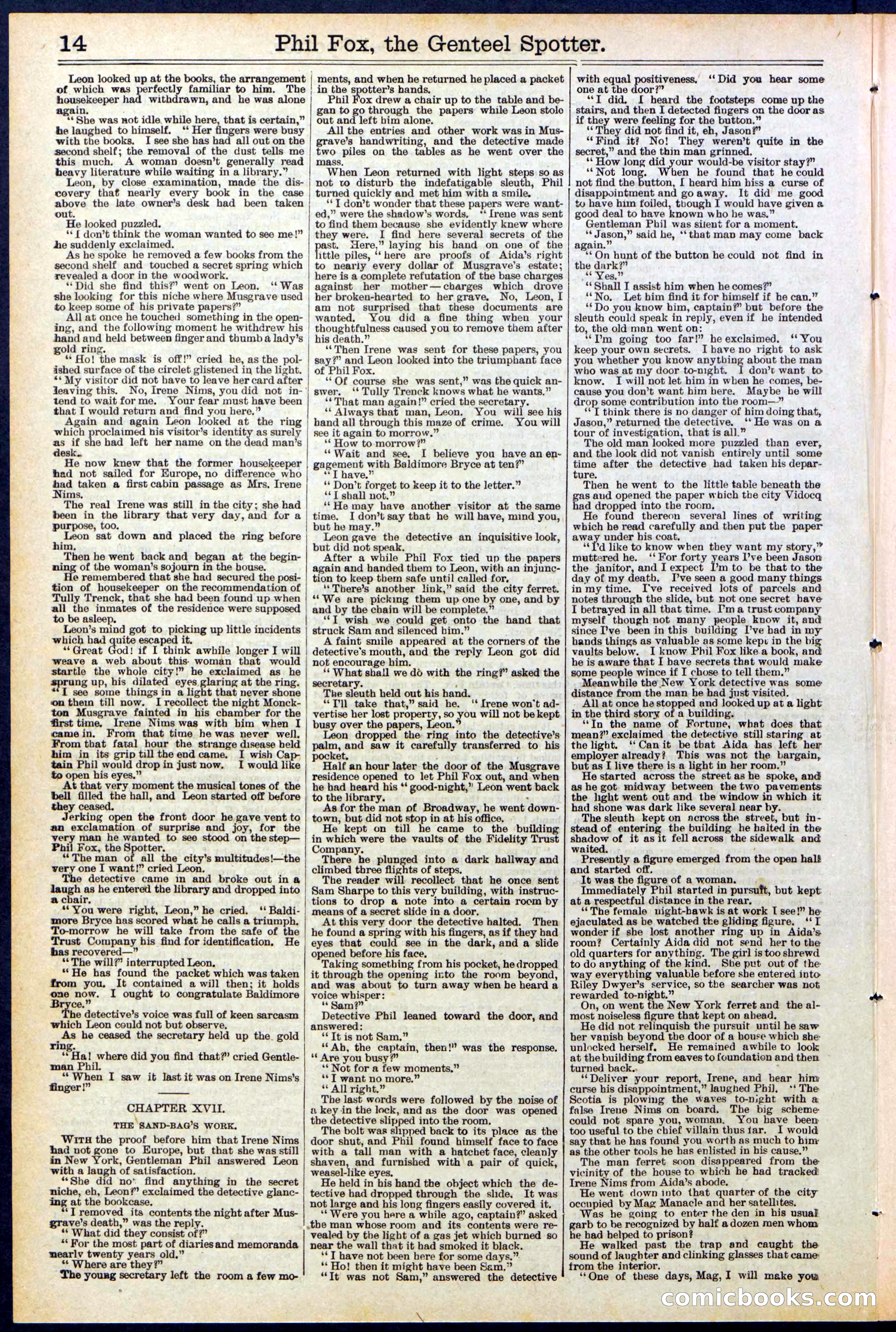 Beadle's New York Dime Library No. 505 — page 14 of 32