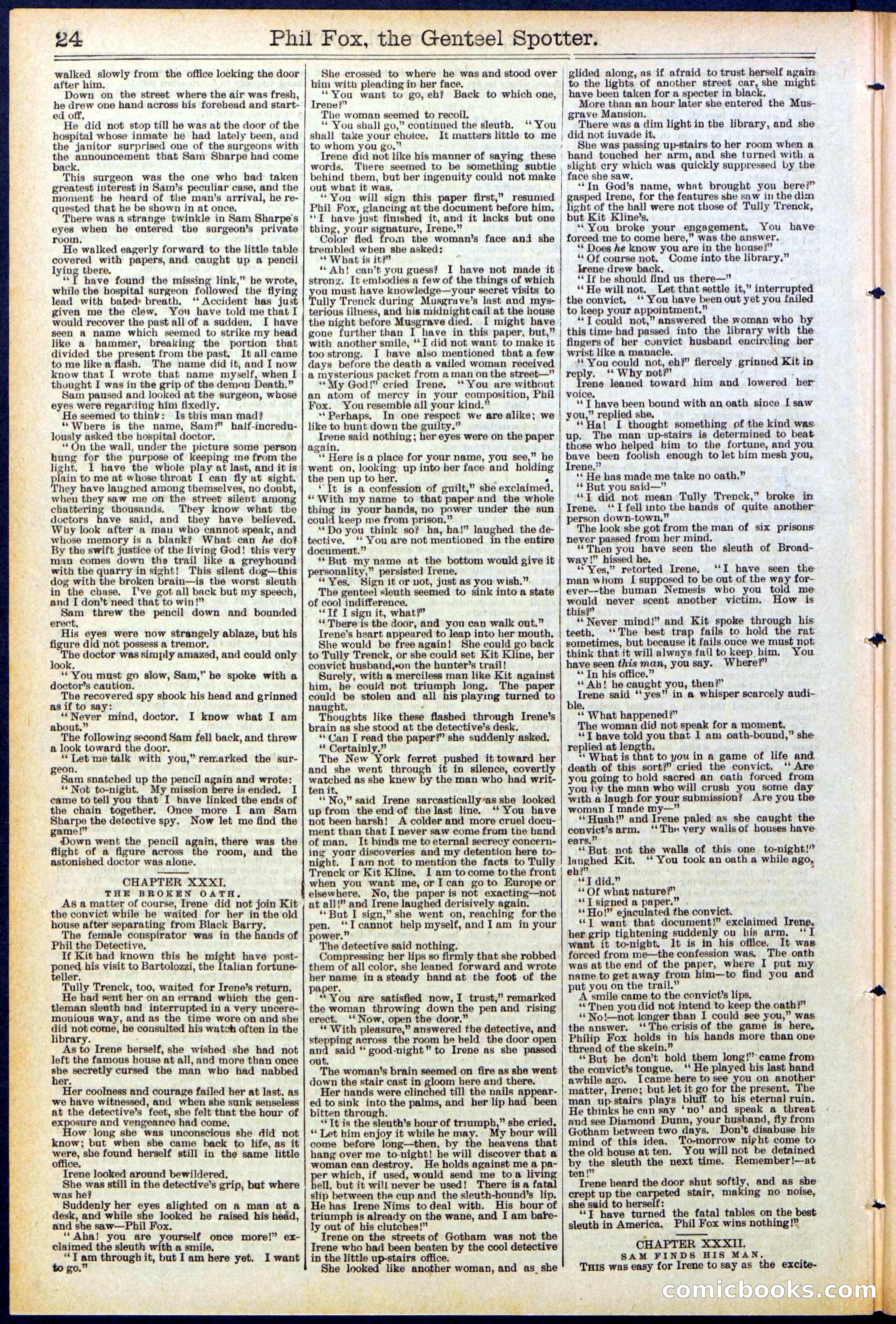 Beadle's New York Dime Library No. 505 — page 24 of 32