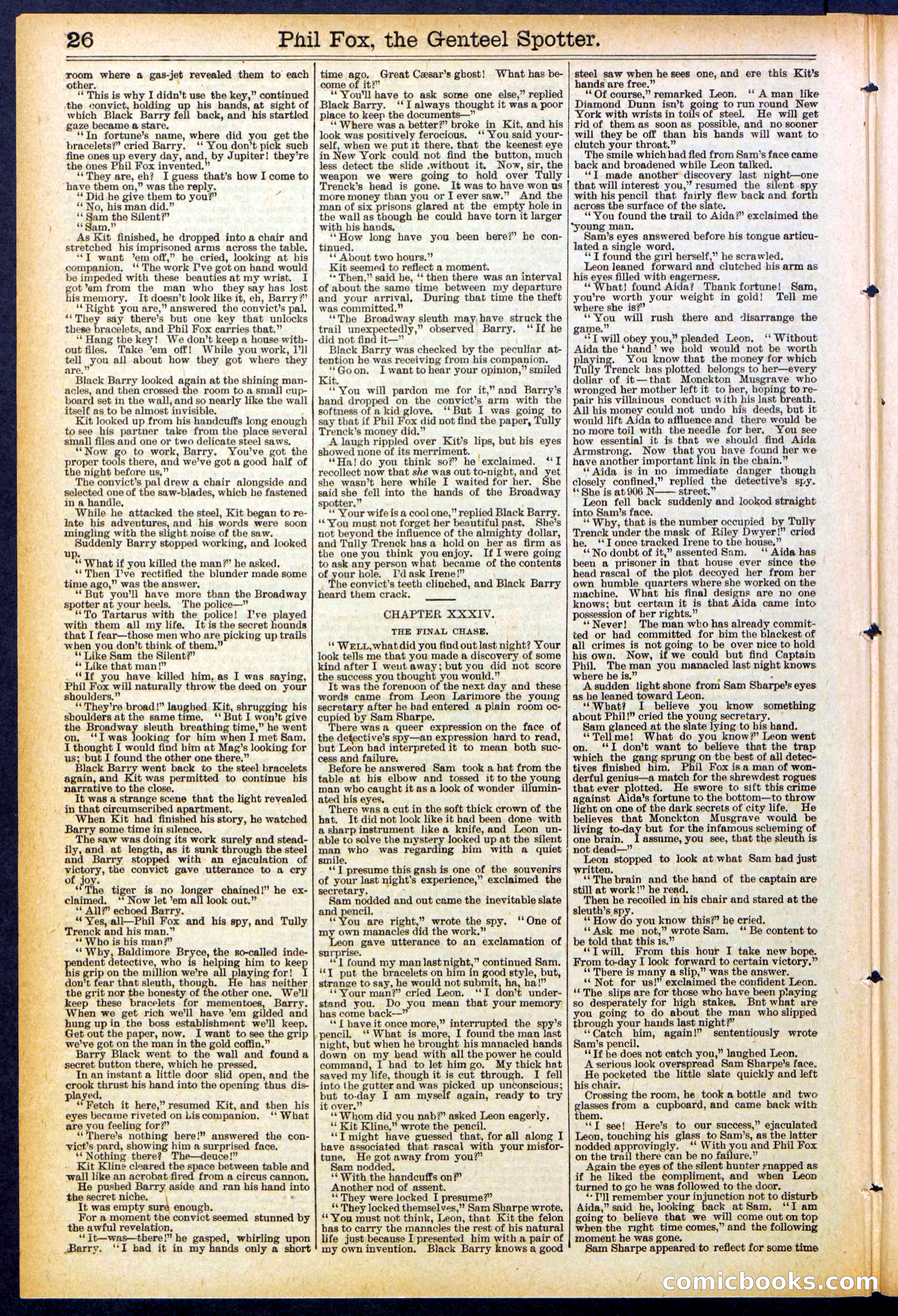 Beadle's New York Dime Library No. 505 — page 26 of 32