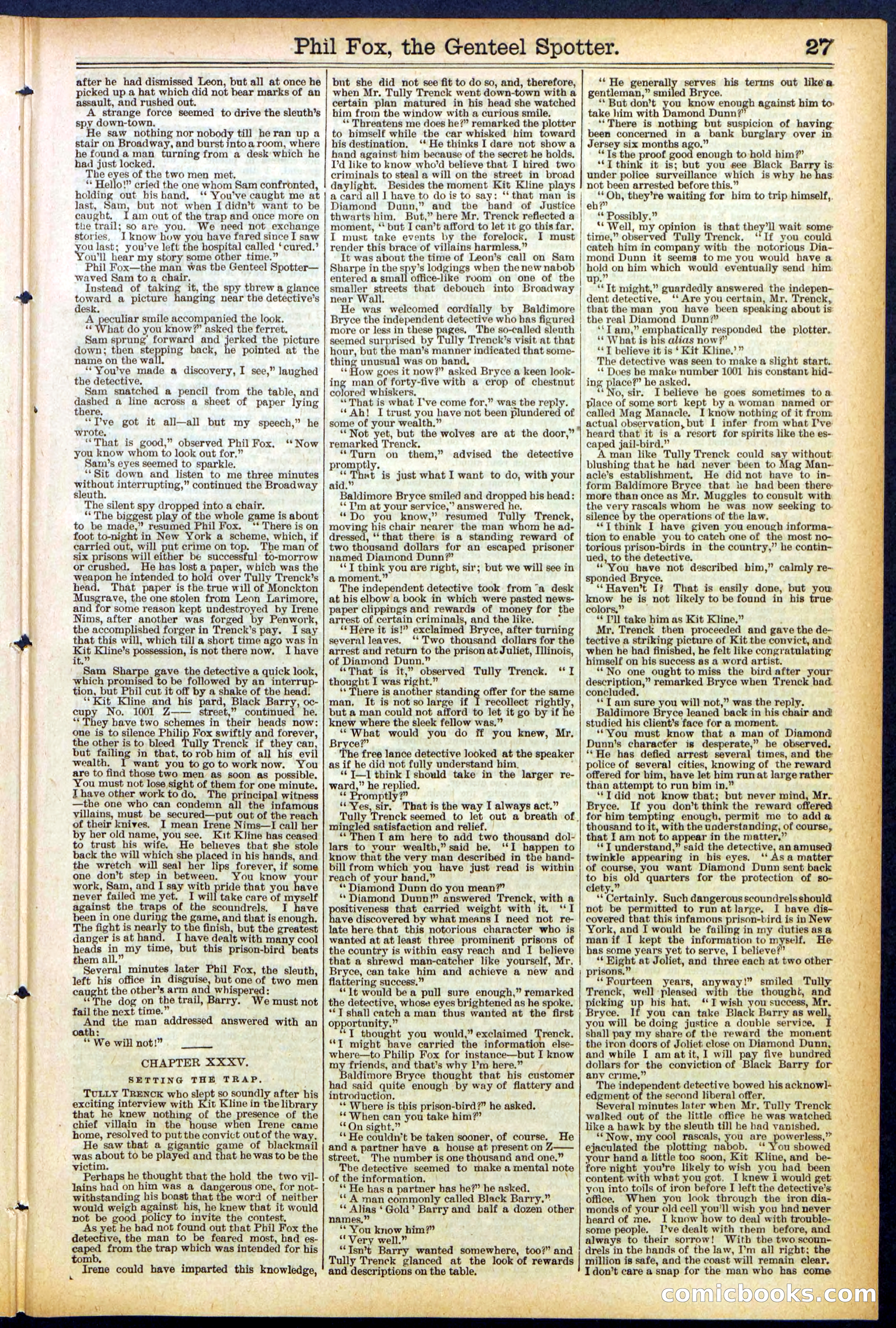 Beadle's New York Dime Library No. 505 — page 27 of 32