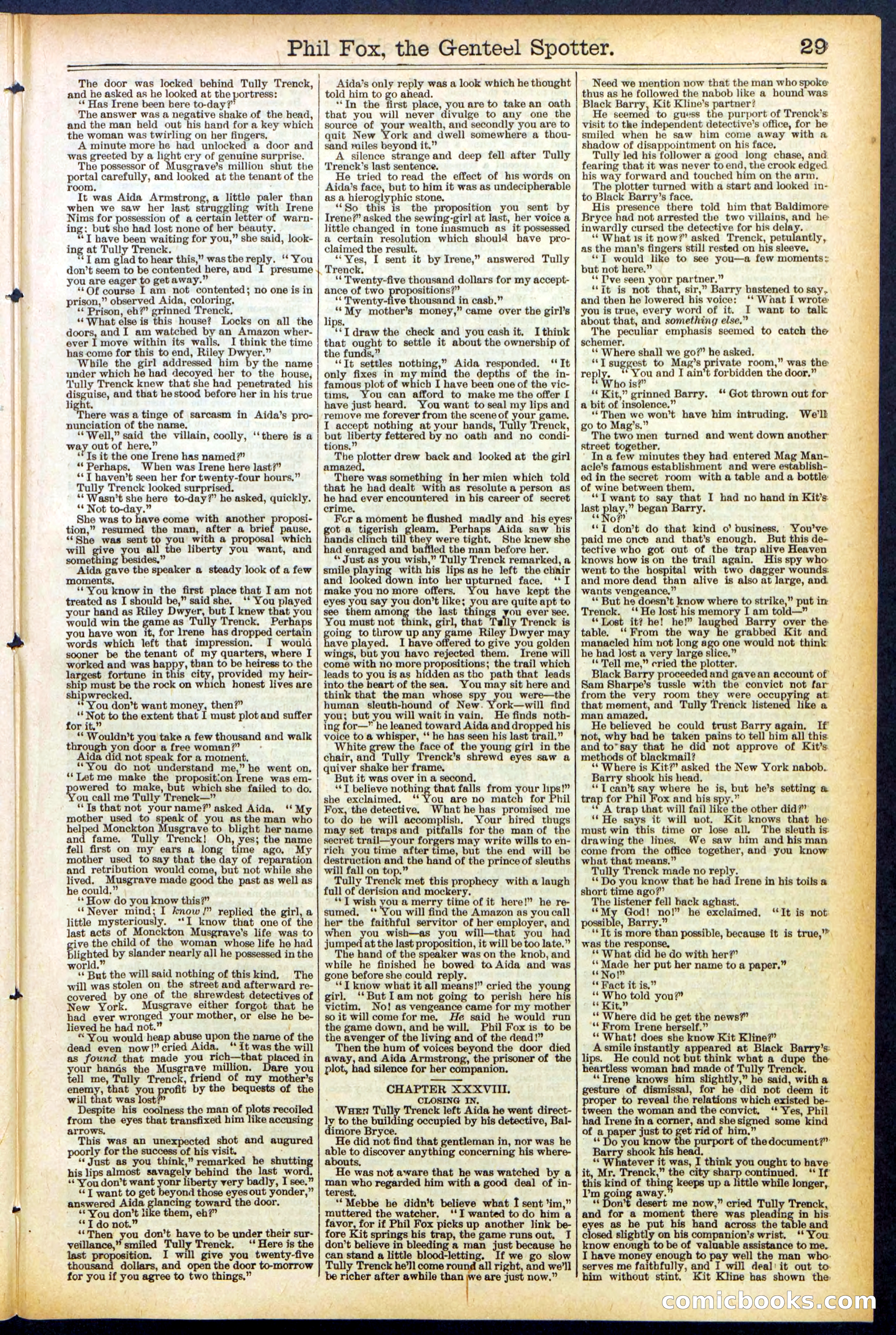 Beadle's New York Dime Library No. 505 — page 29 of 32