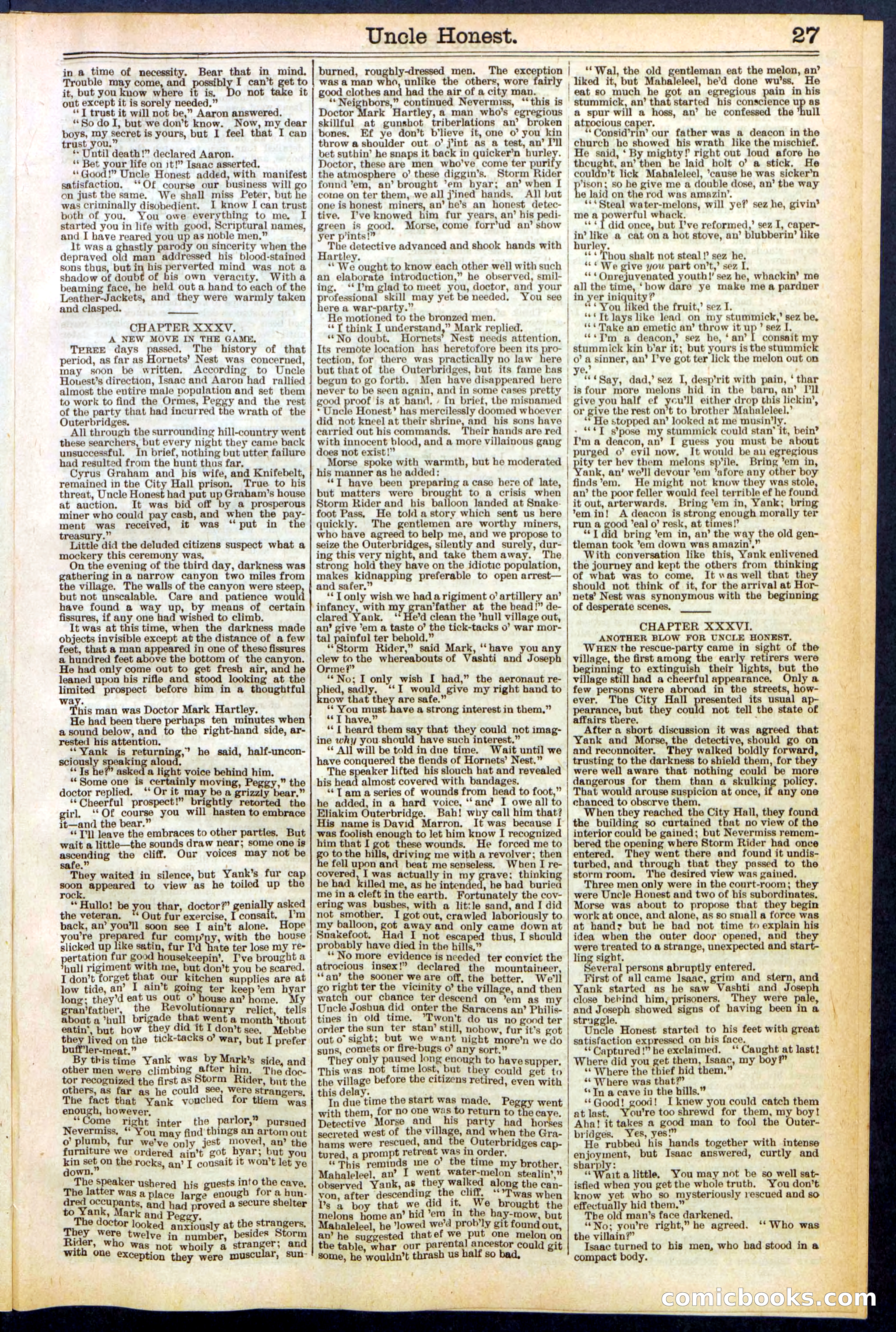 Beadle's New York Dime Library, No. 506 — page 27 of 32
