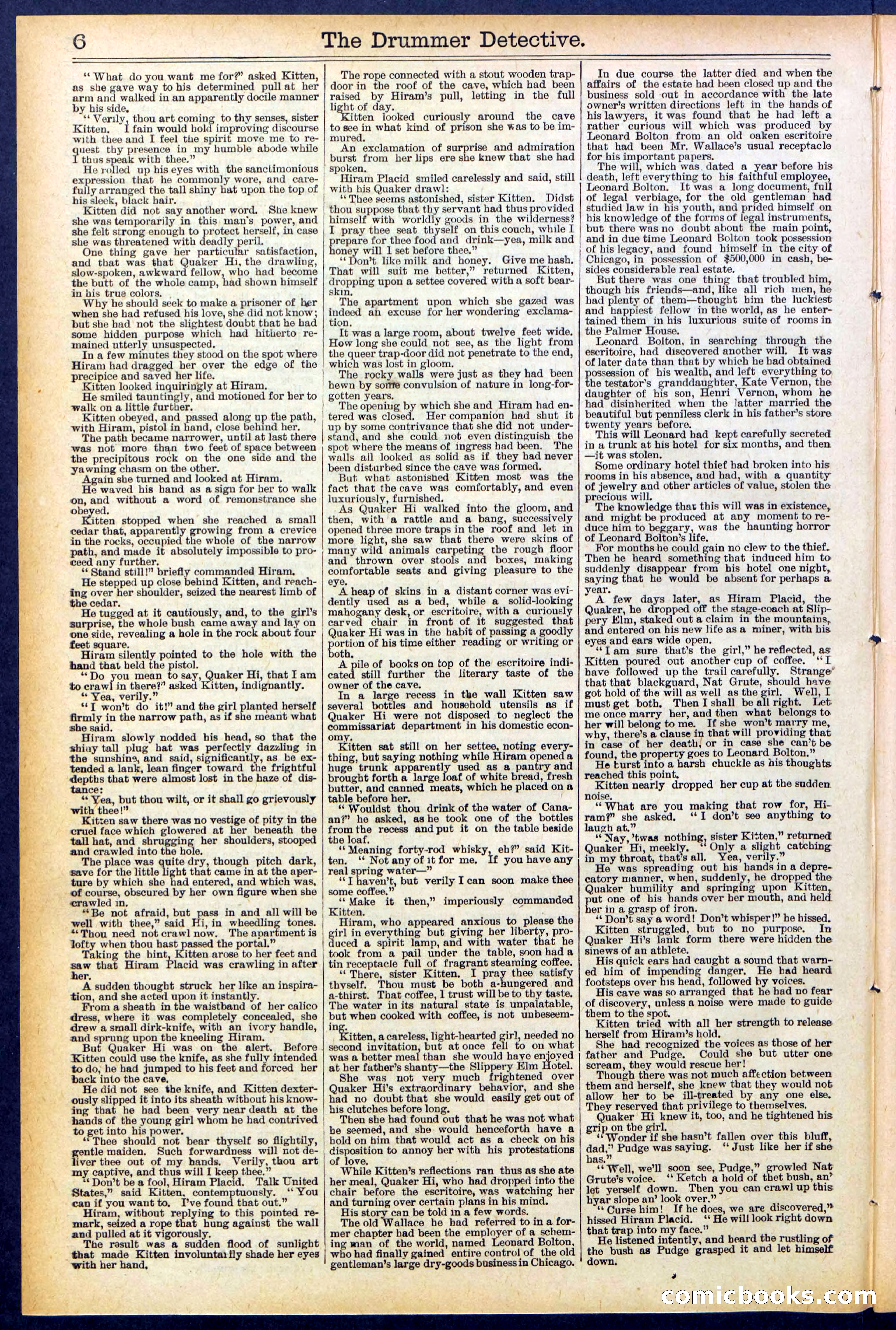 Beadle's Dime Library No. 507 — page 6 of 32