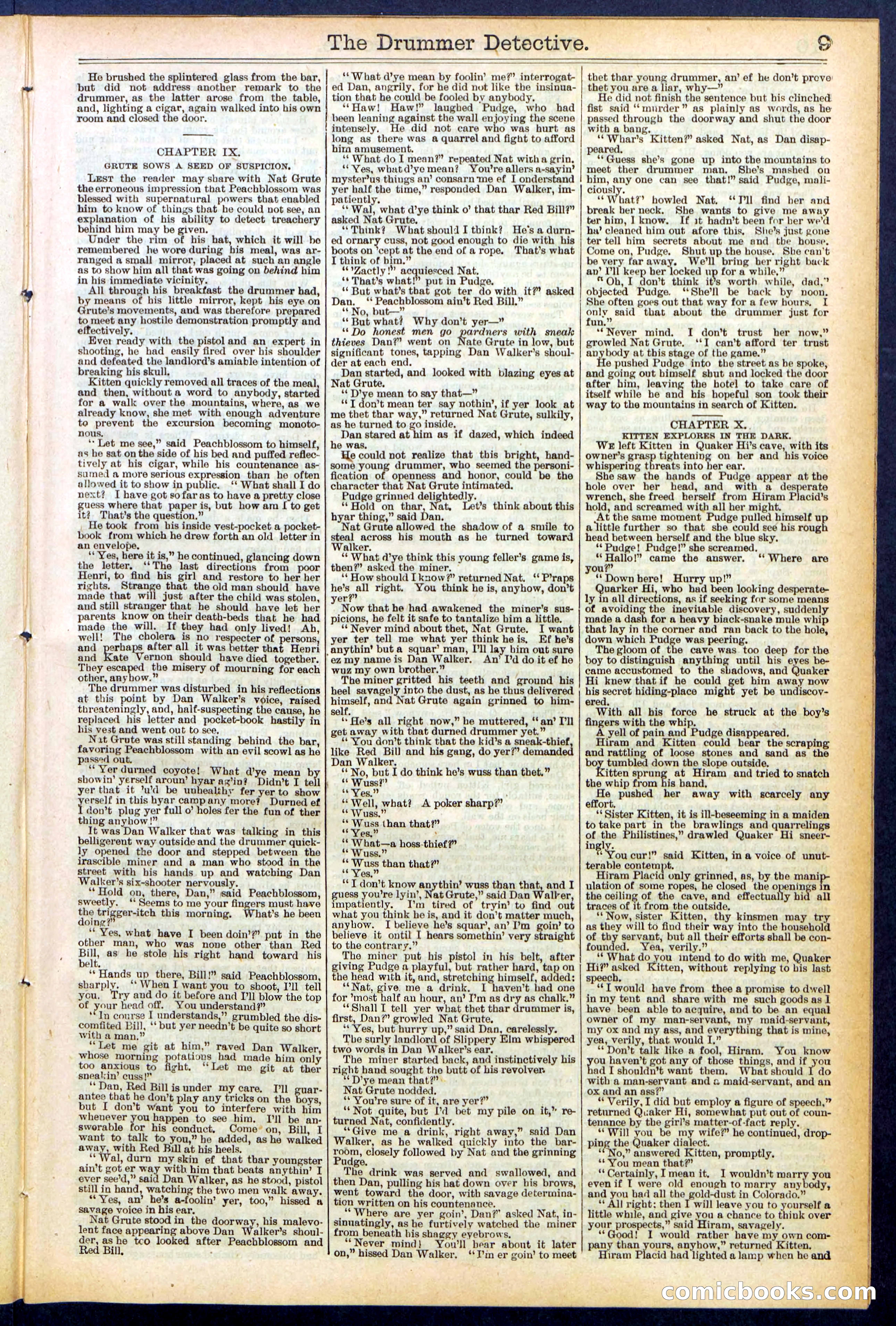 Beadle's Dime Library No. 507 — page 9 of 32