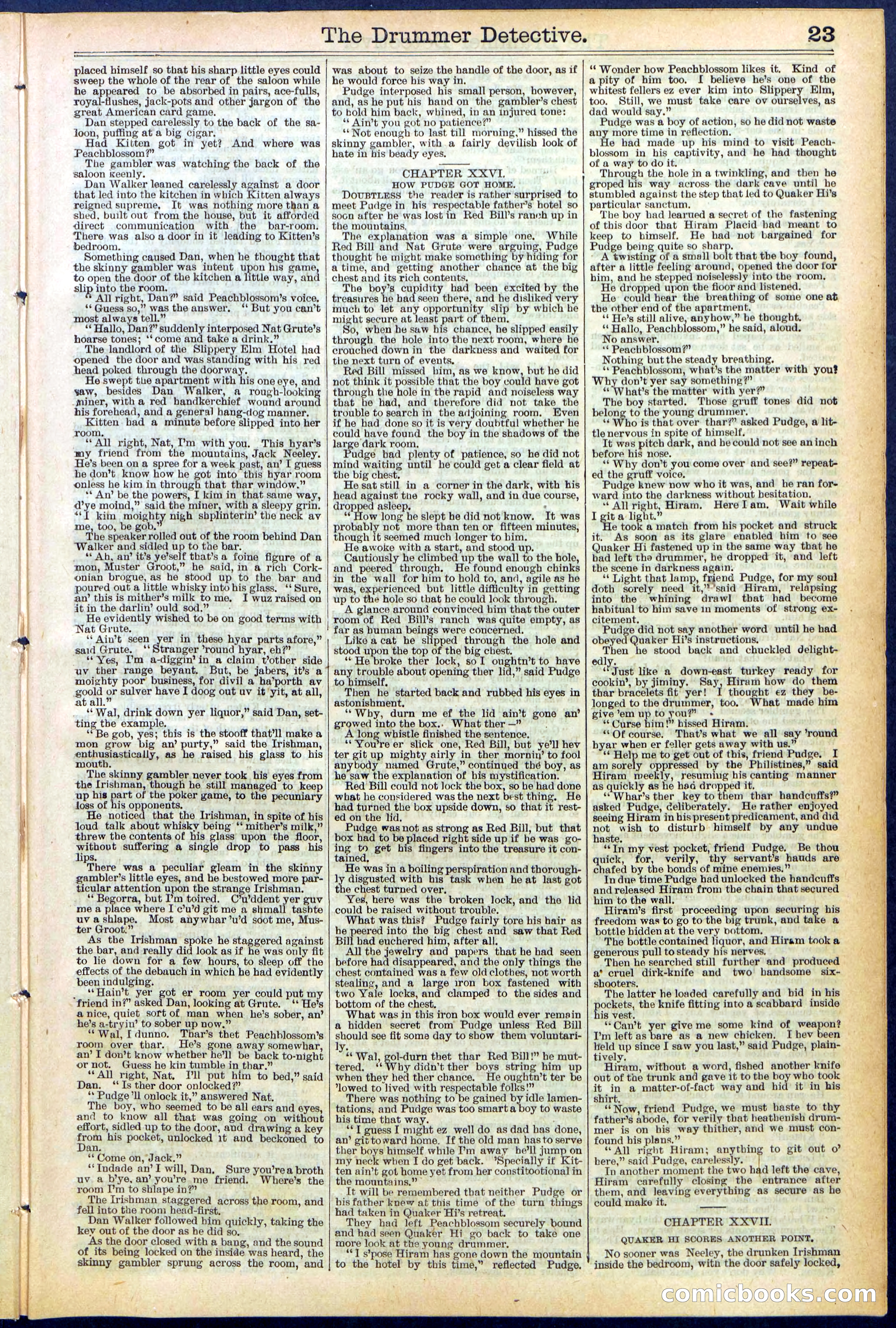 Beadle's Dime Library No. 507 — page 23 of 32