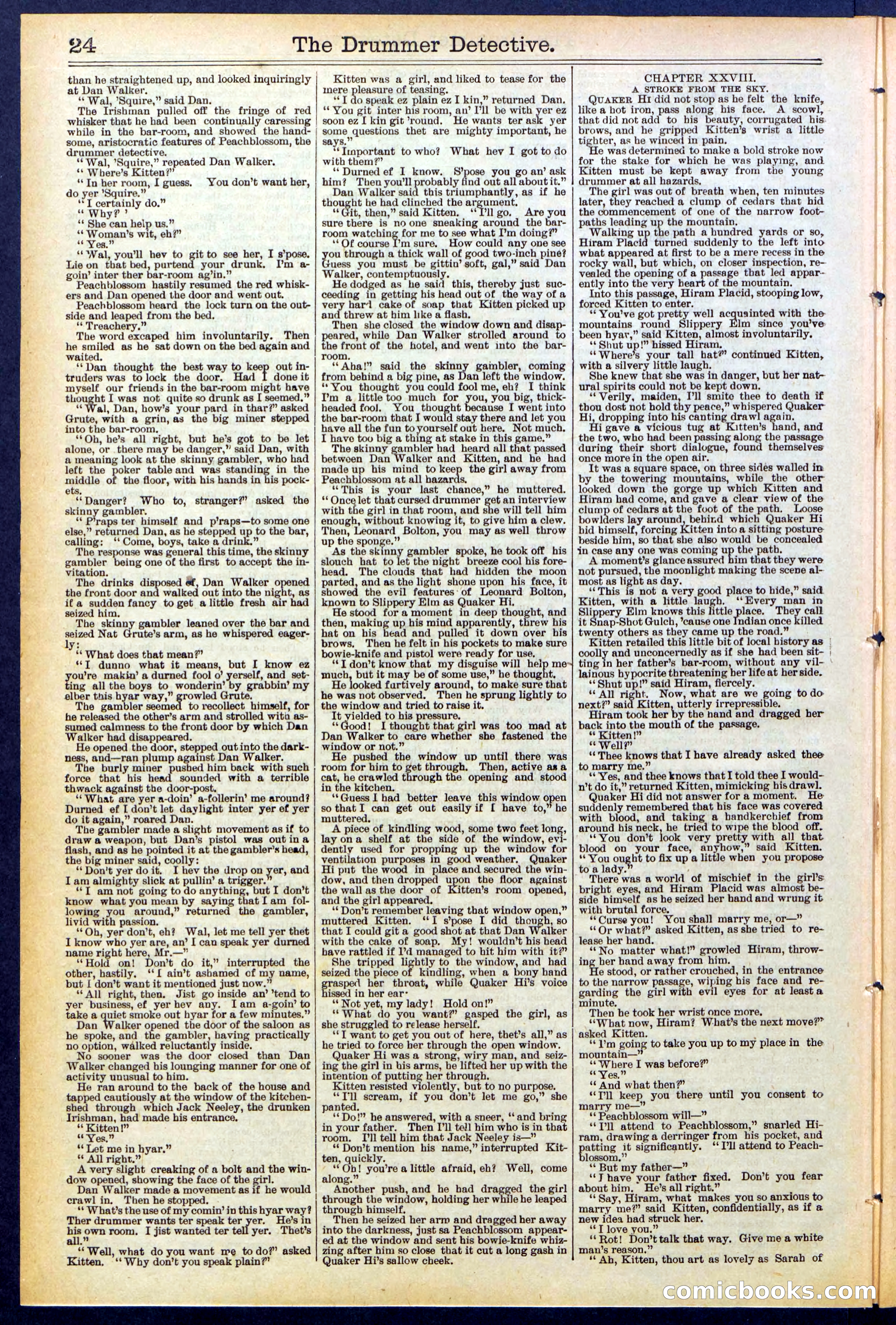 Beadle's Dime Library No. 507 — page 24 of 32
