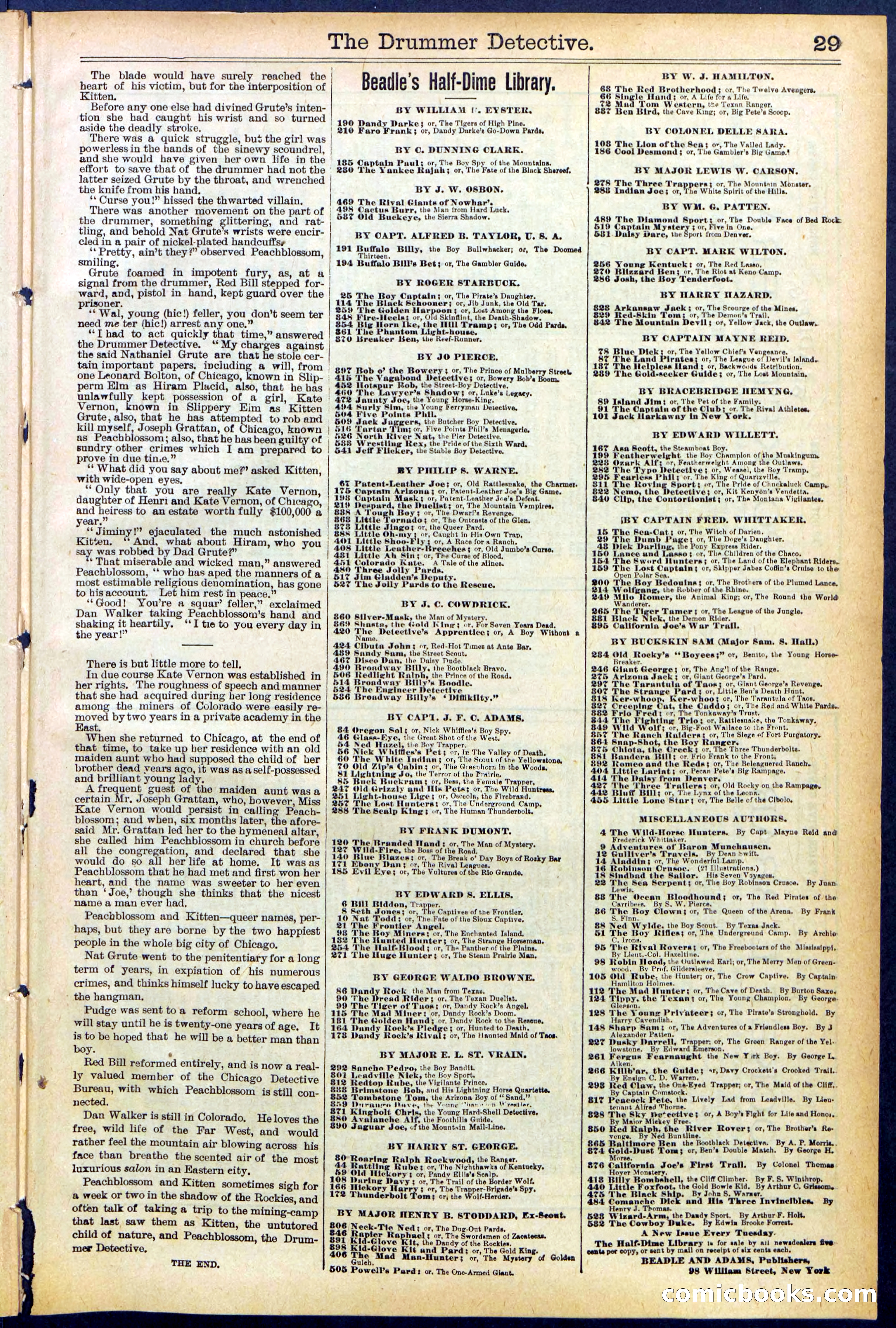 Beadle's Dime Library No. 507 — page 29 of 32