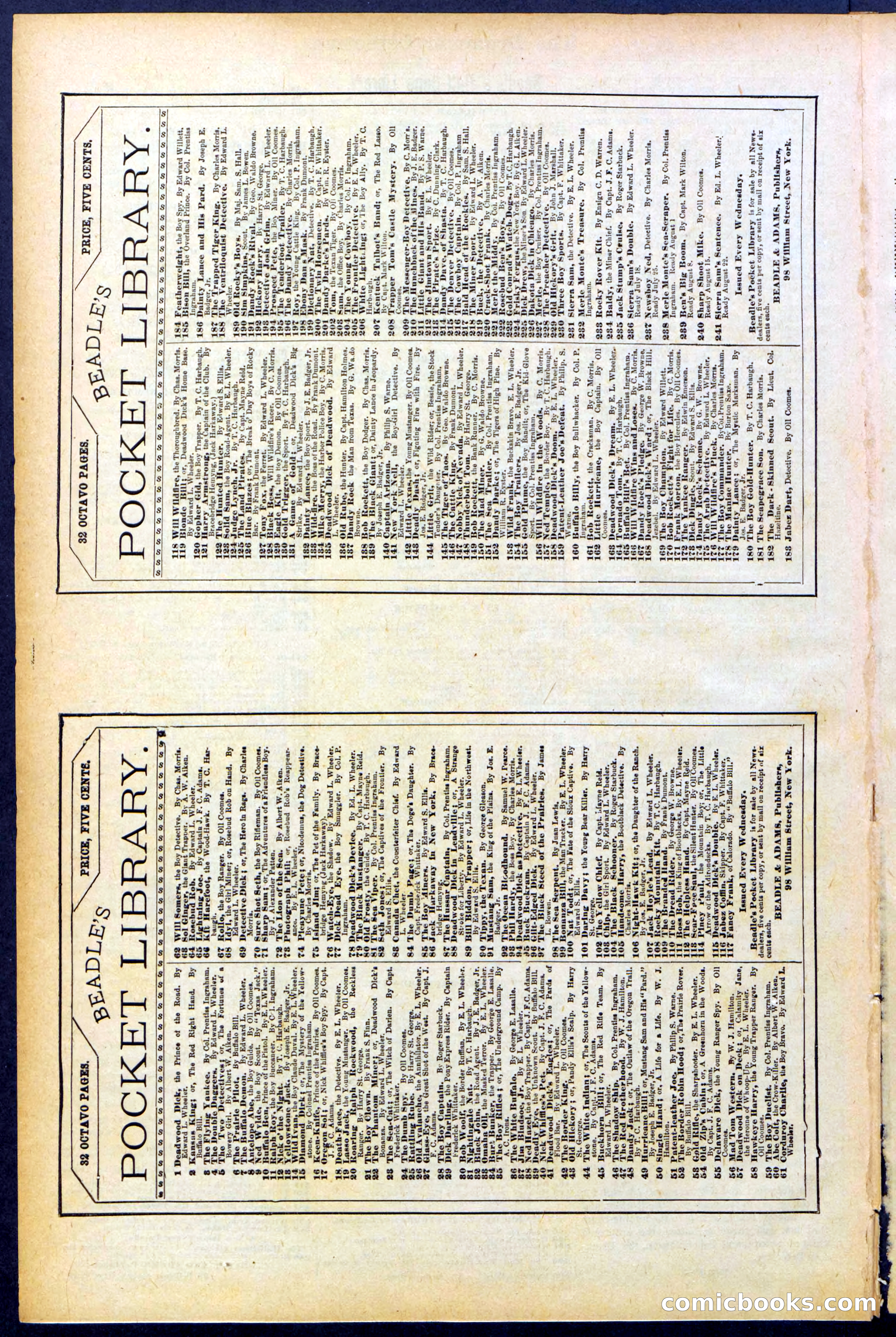 Beadle's Dime Library No. 507 — page 30 of 32