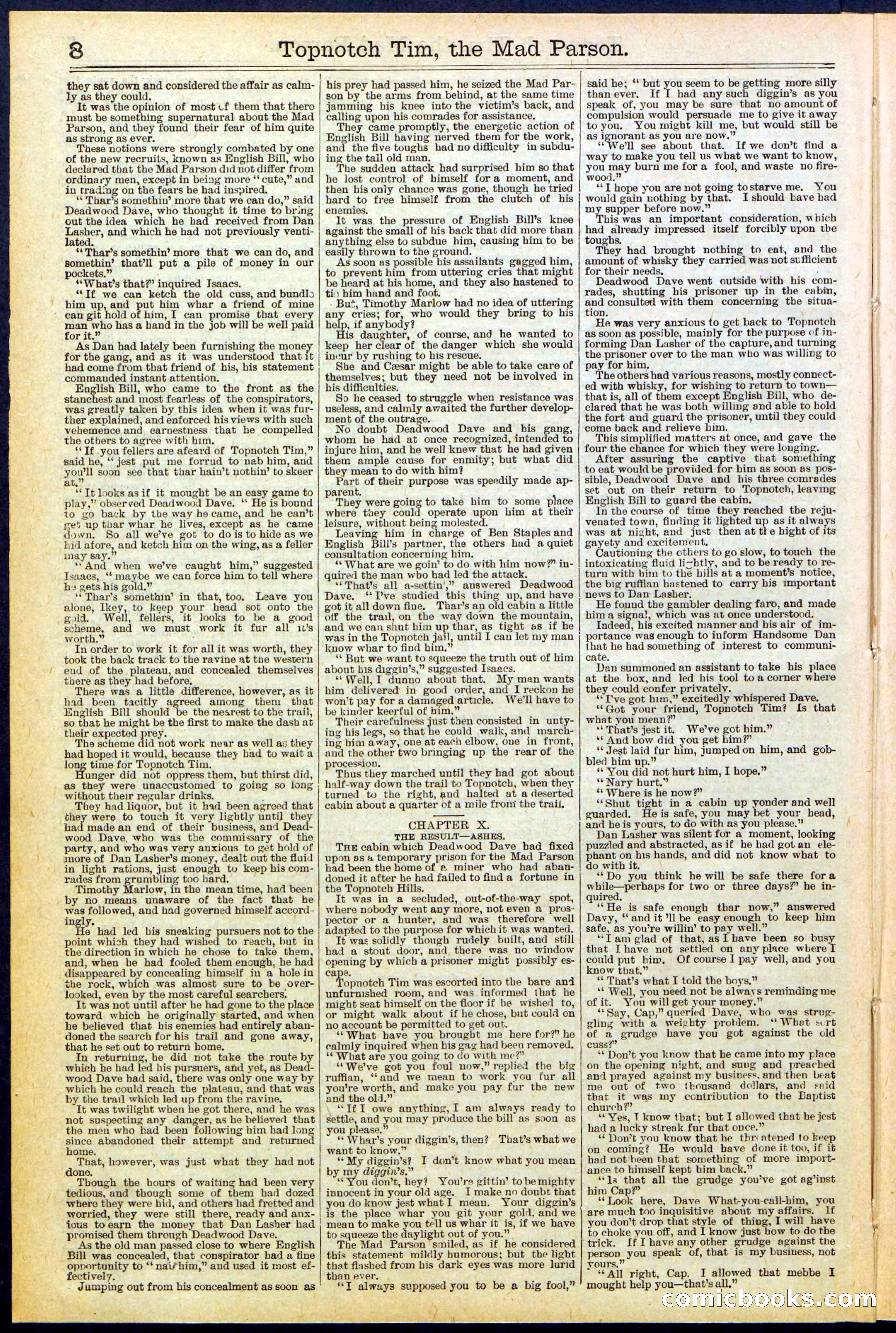 Beadle's New York Dime Library, No. 508 — page 8 of 32