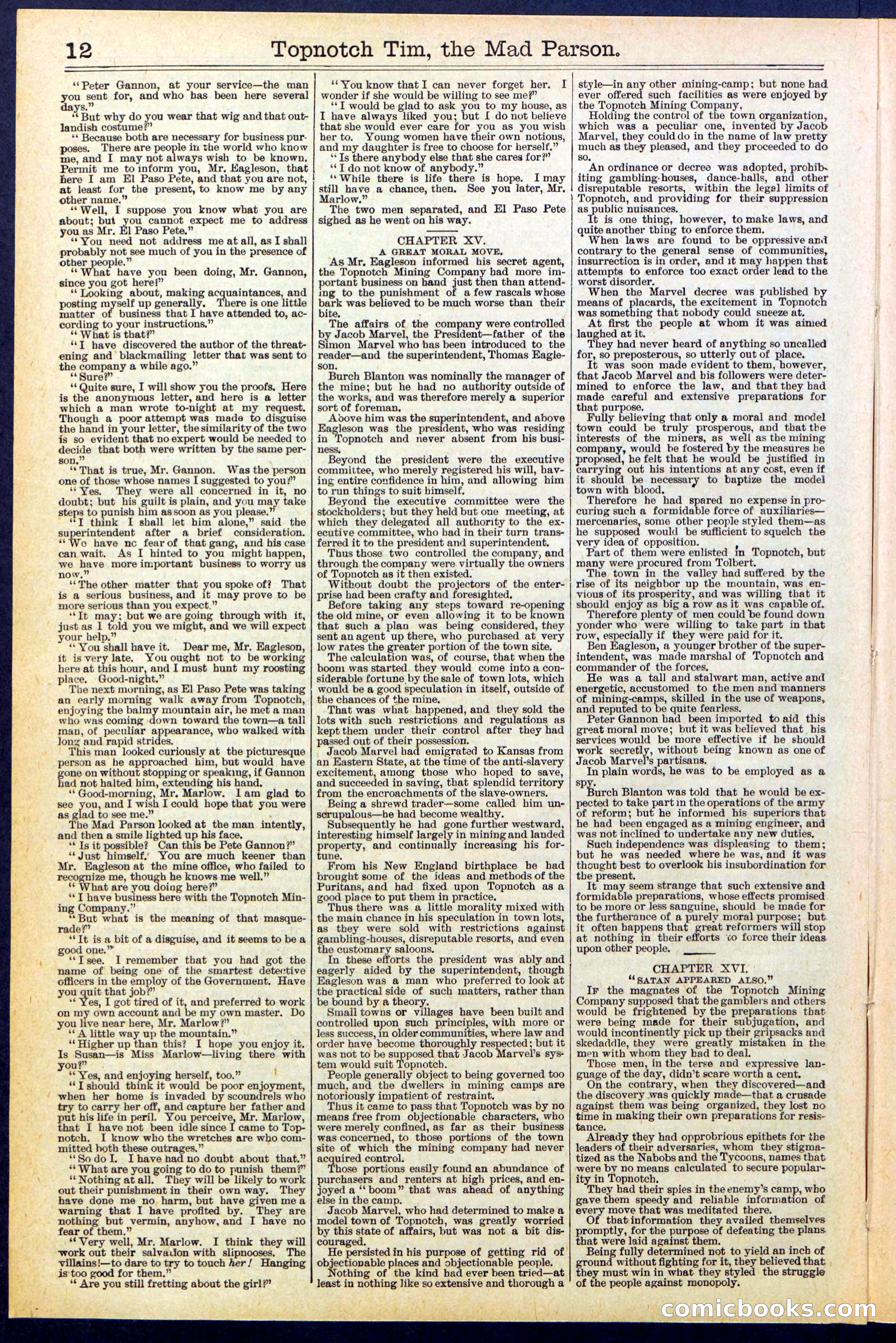 Beadle's New York Dime Library, No. 508 — page 12 of 32