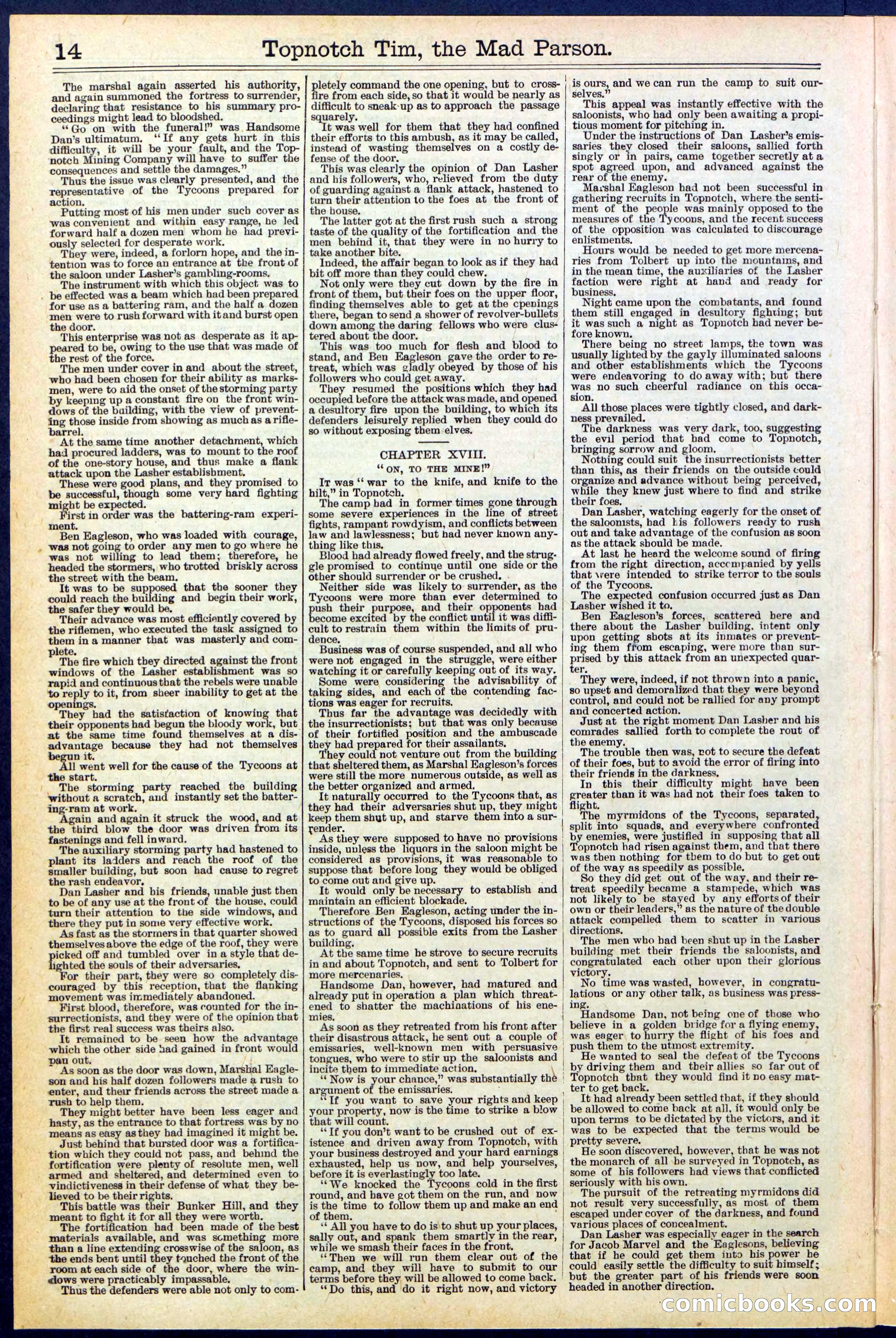 Beadle's New York Dime Library, No. 508 — page 14 of 32