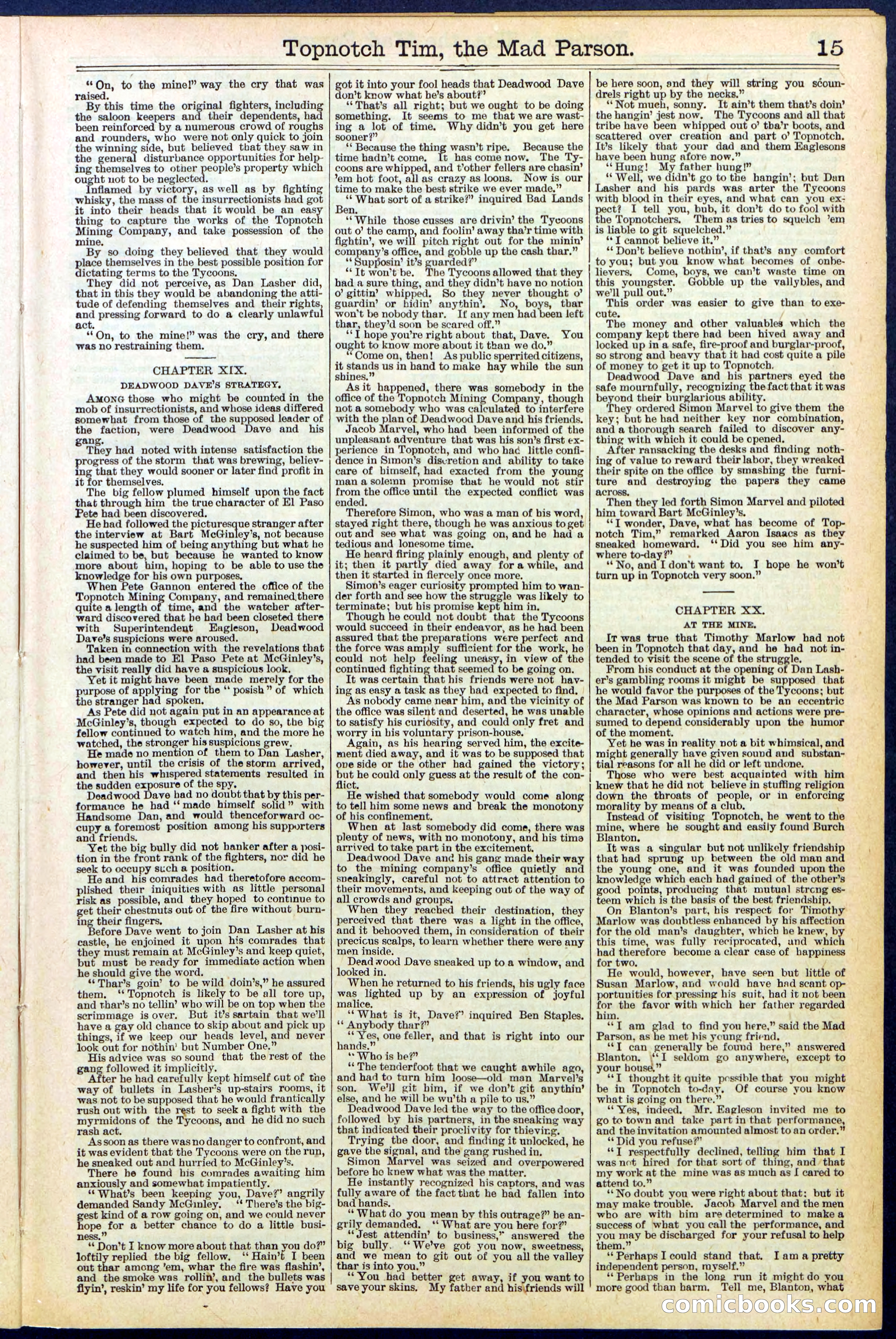 Beadle's New York Dime Library, No. 508 — page 15 of 32