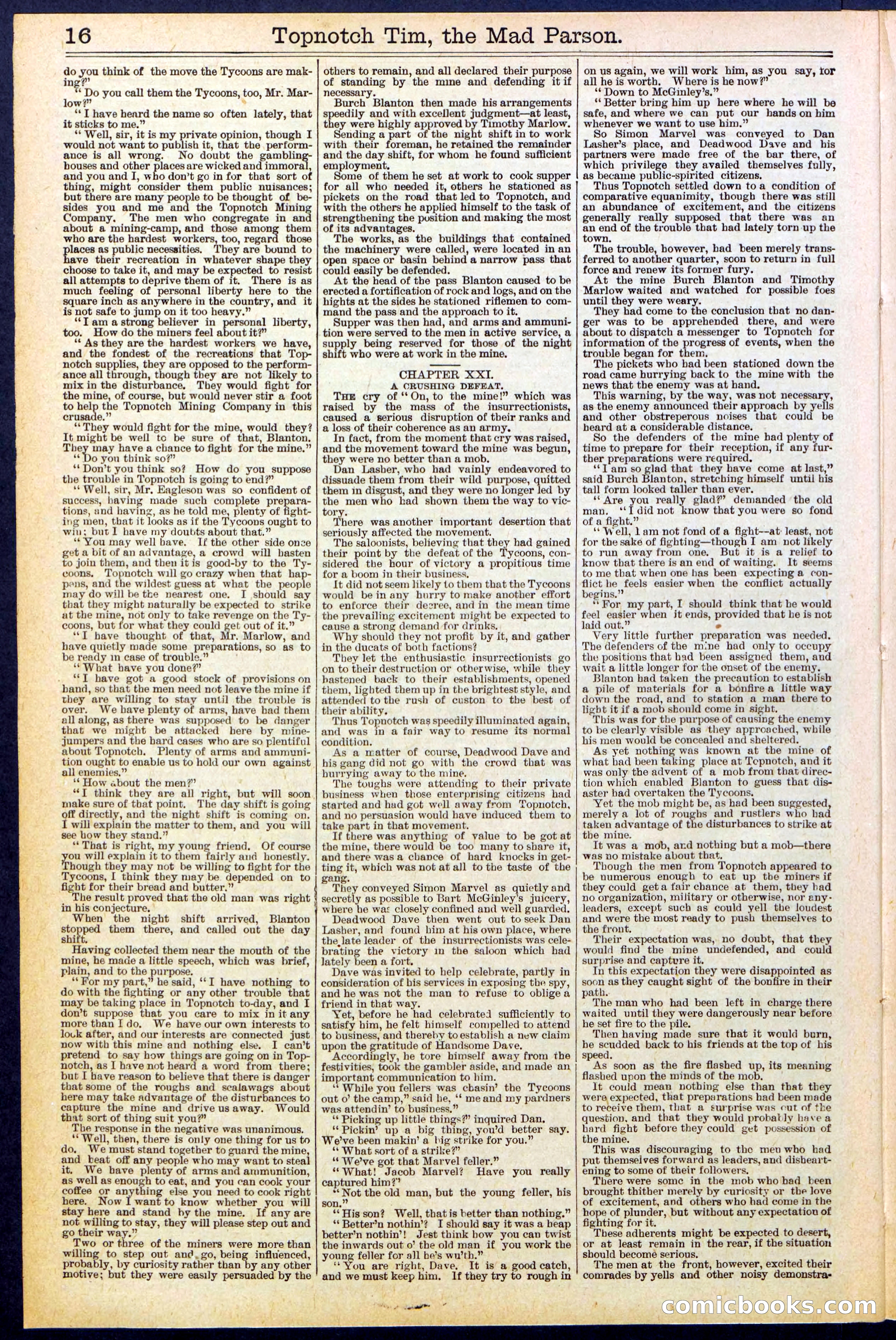 Beadle's New York Dime Library, No. 508 — page 16 of 32