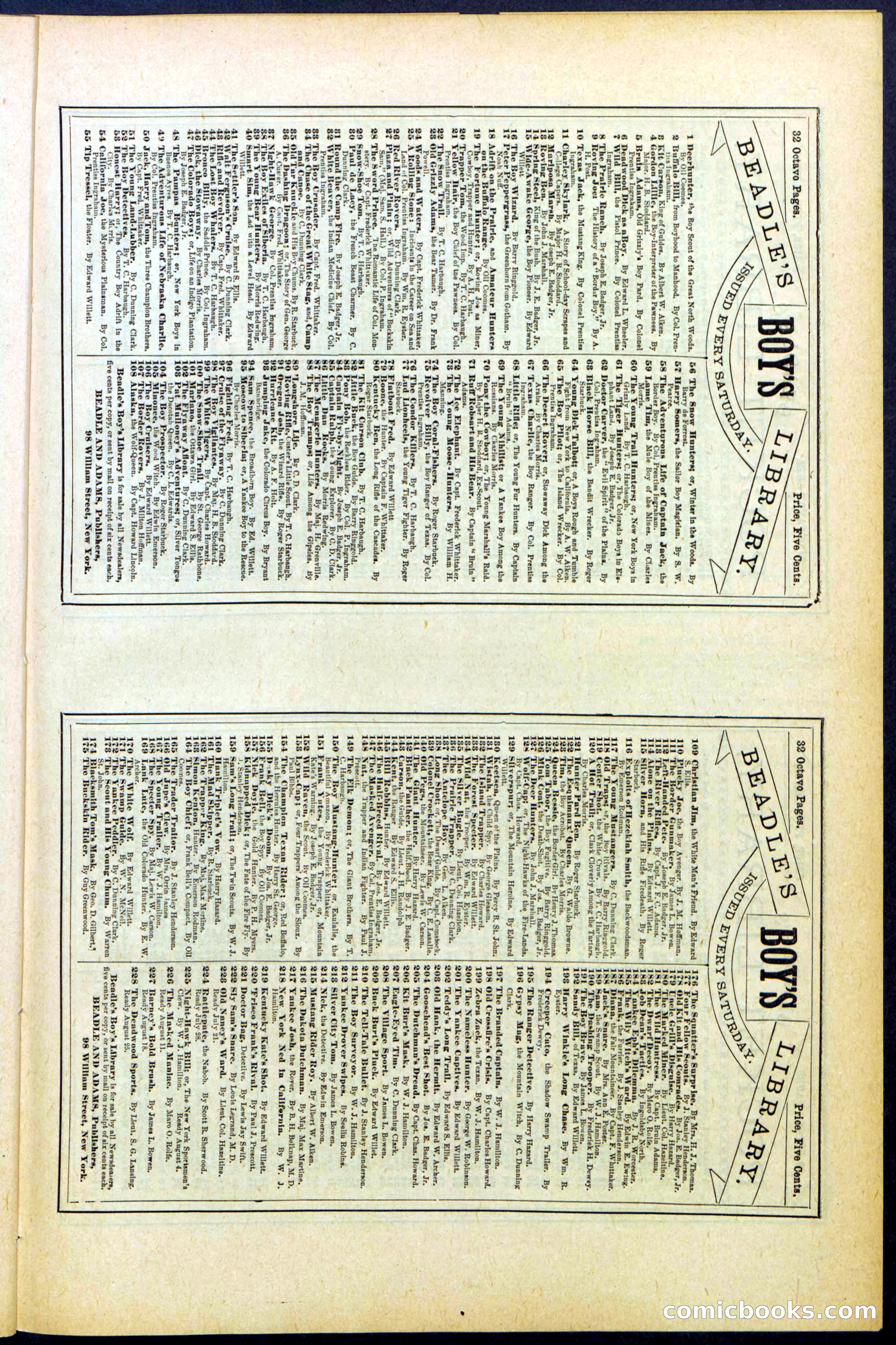 Beadle's New York Dime Library, No. 508 — page 29 of 32