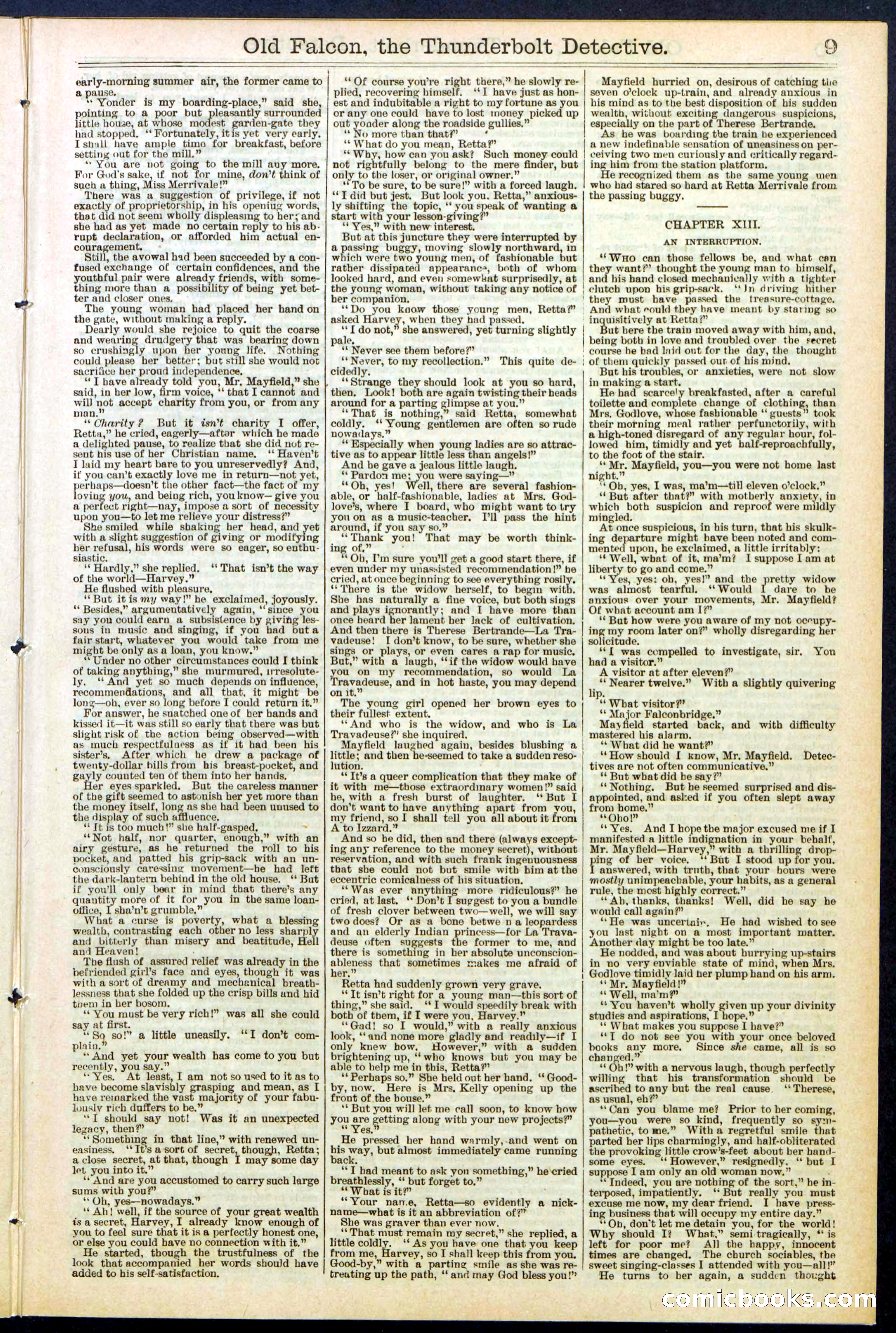 Beadle's Dime Library No. 509 — page 9 of 32