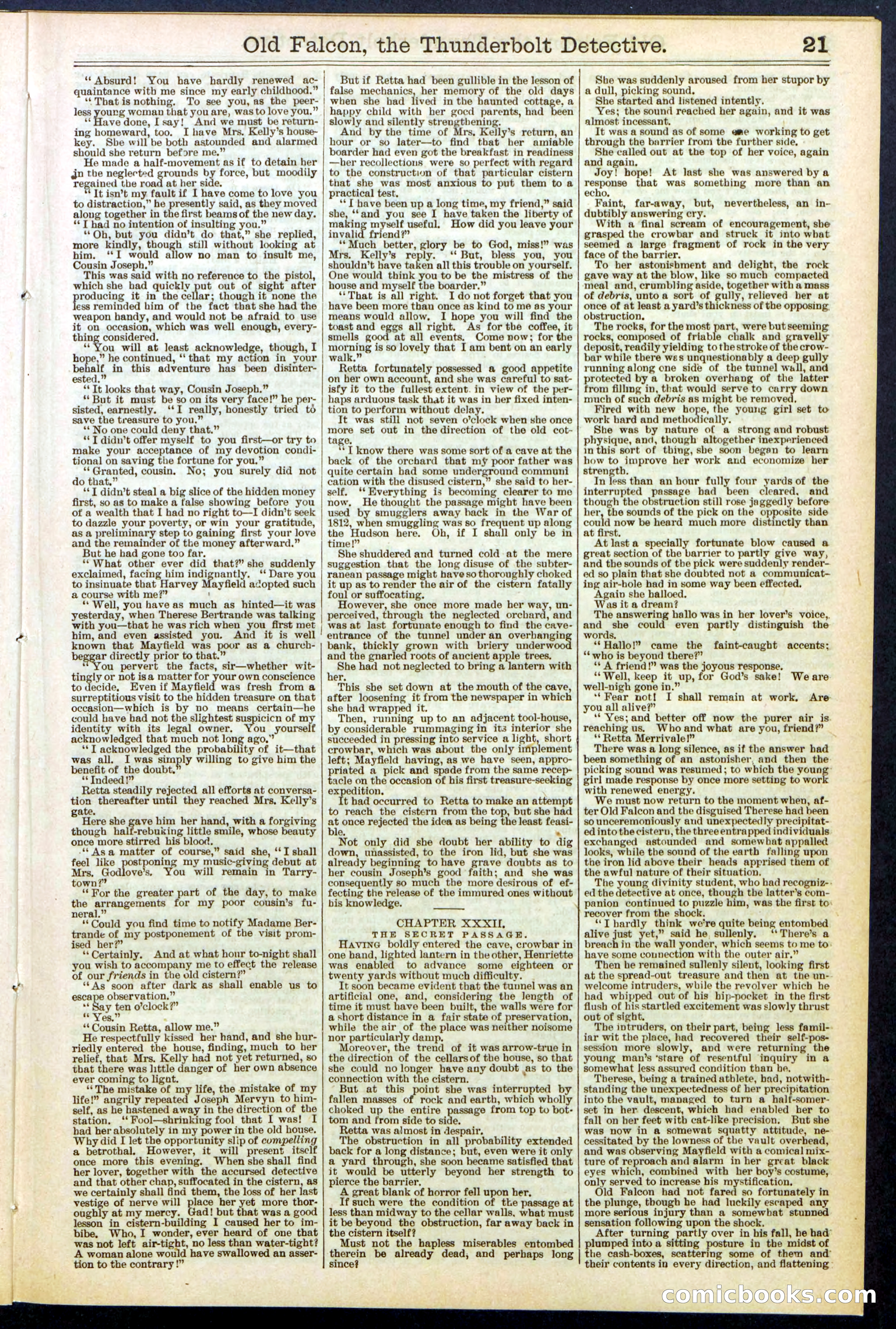 Beadle's Dime Library No. 509 — page 21 of 32