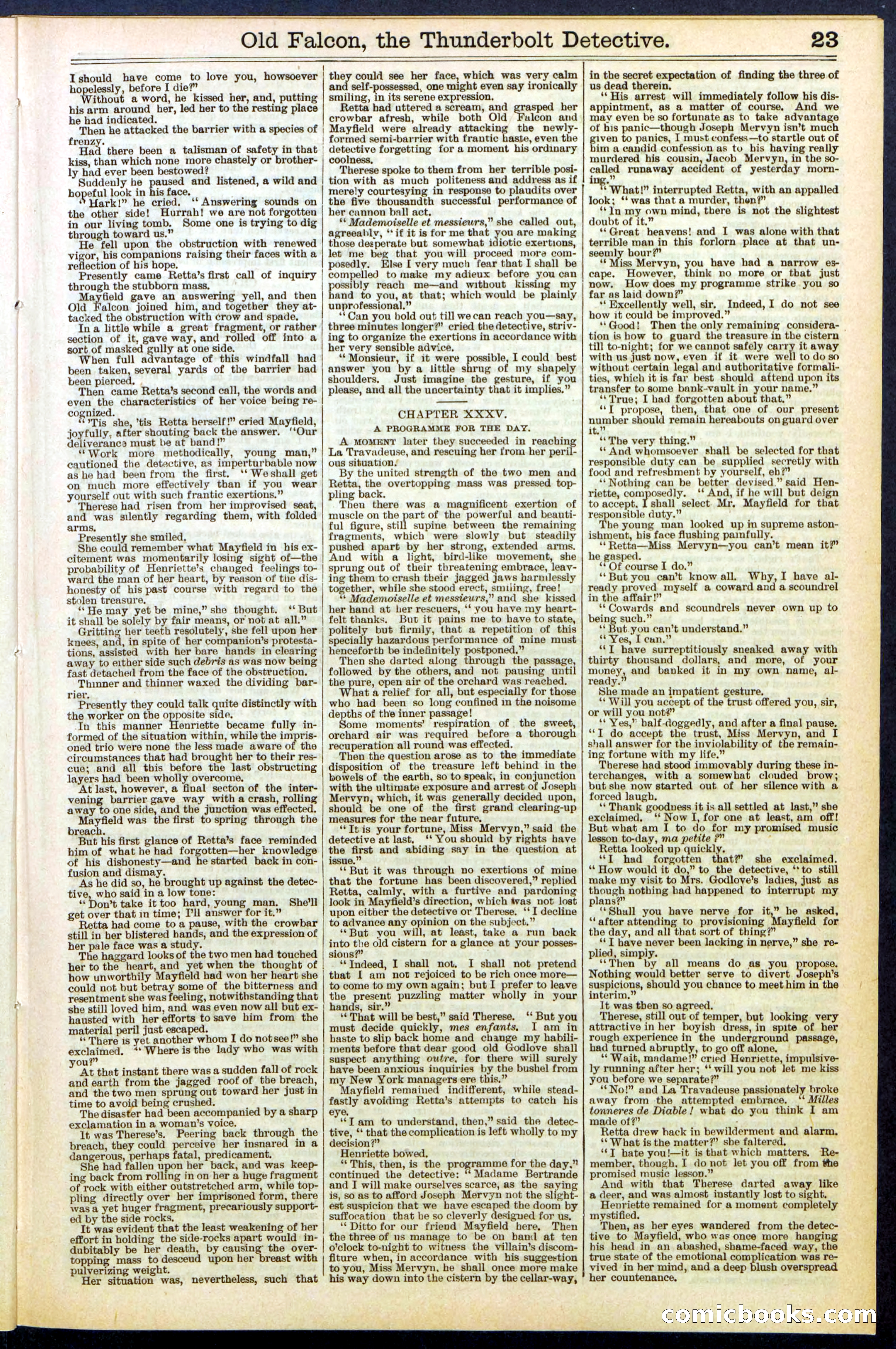 Beadle's Dime Library No. 509 — page 23 of 32