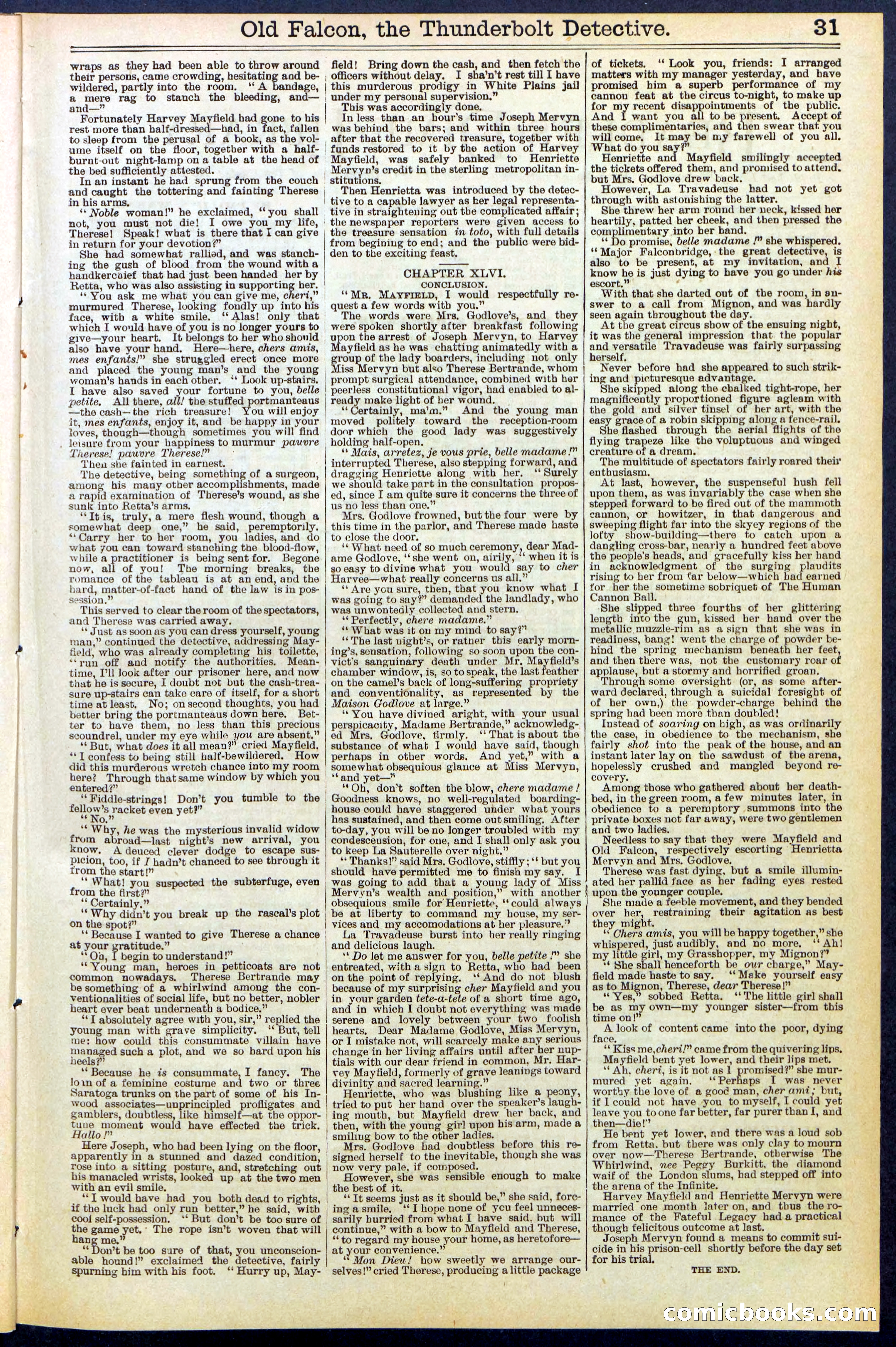 Beadle's Dime Library No. 509 — page 31 of 32