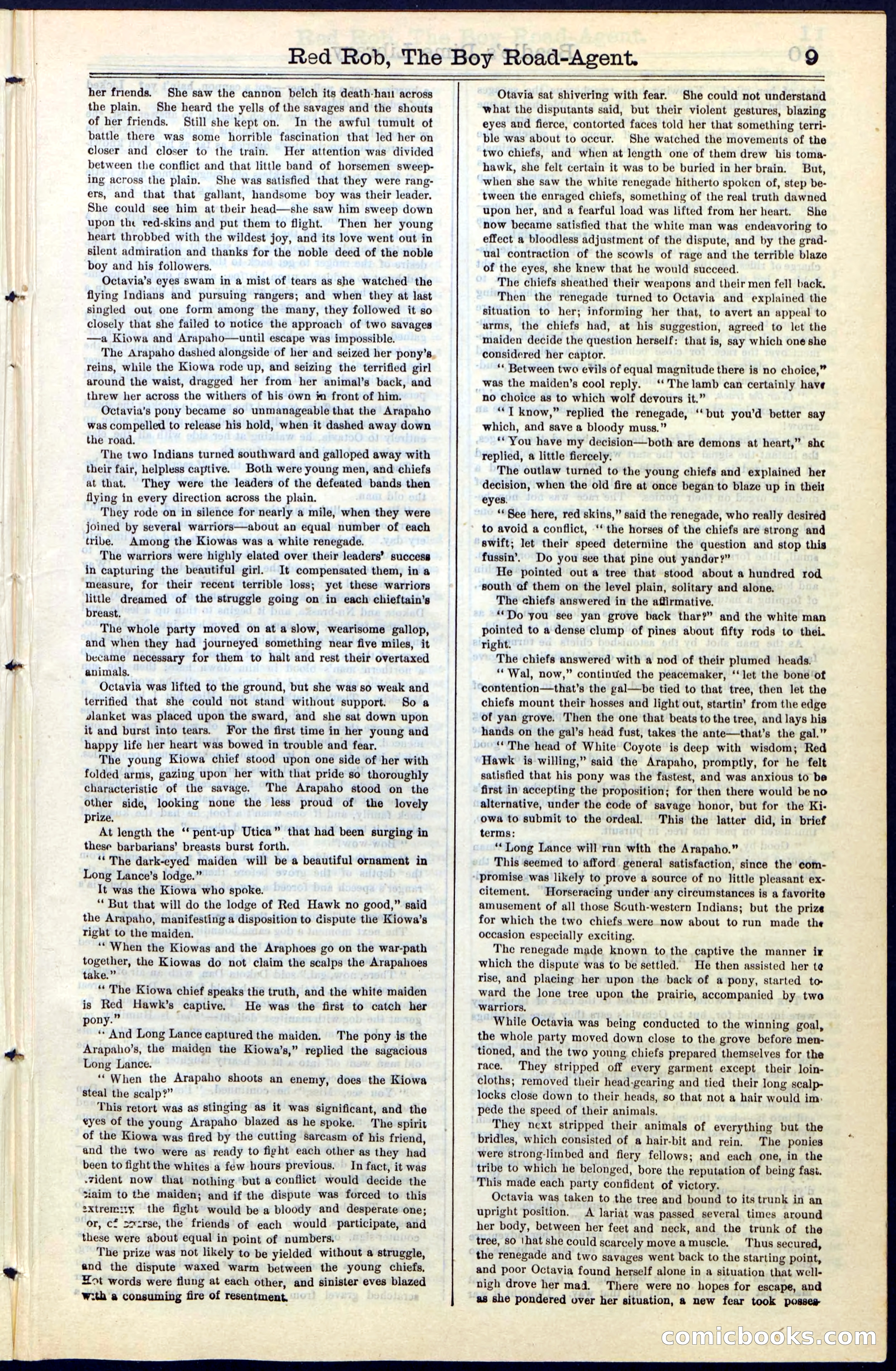 Beadle's Dime Library No. 51: Red Rob, The Boy Road-Agent — page 9 of 44
