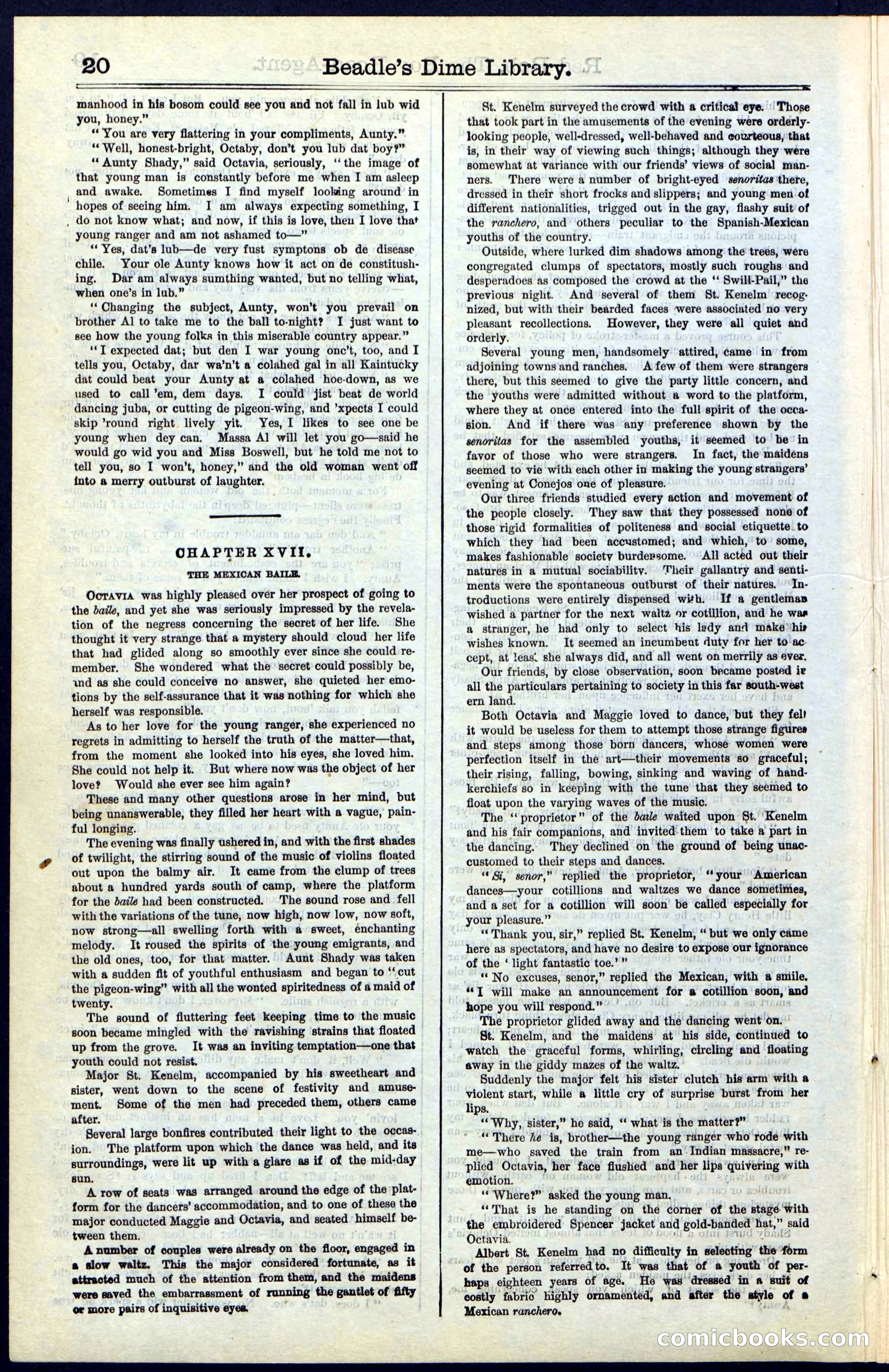 Beadle's Dime Library No. 51: Red Rob, The Boy Road-Agent — page 20 of 44