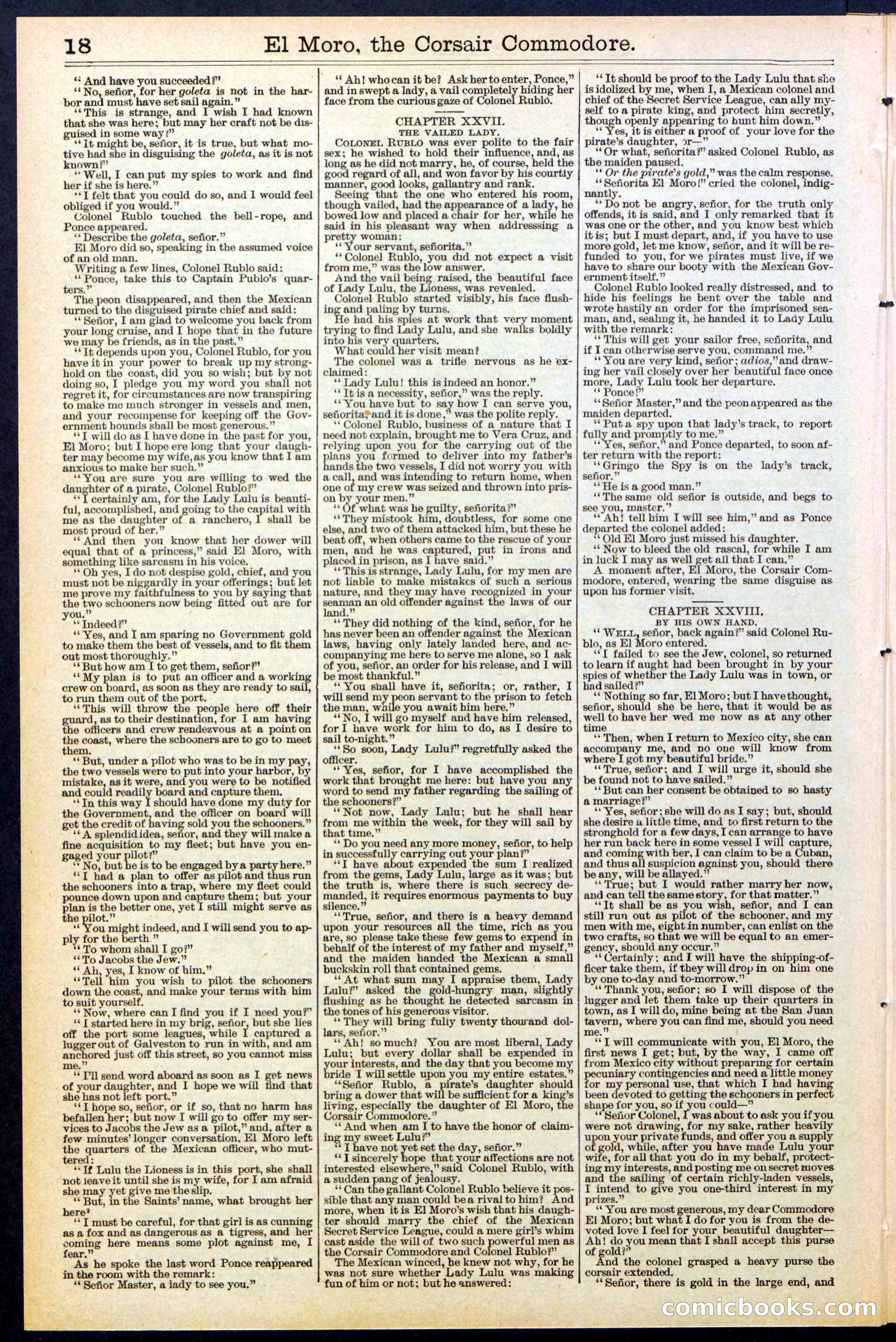 Beadle's Dime Library No. 510 — page 18 of 32