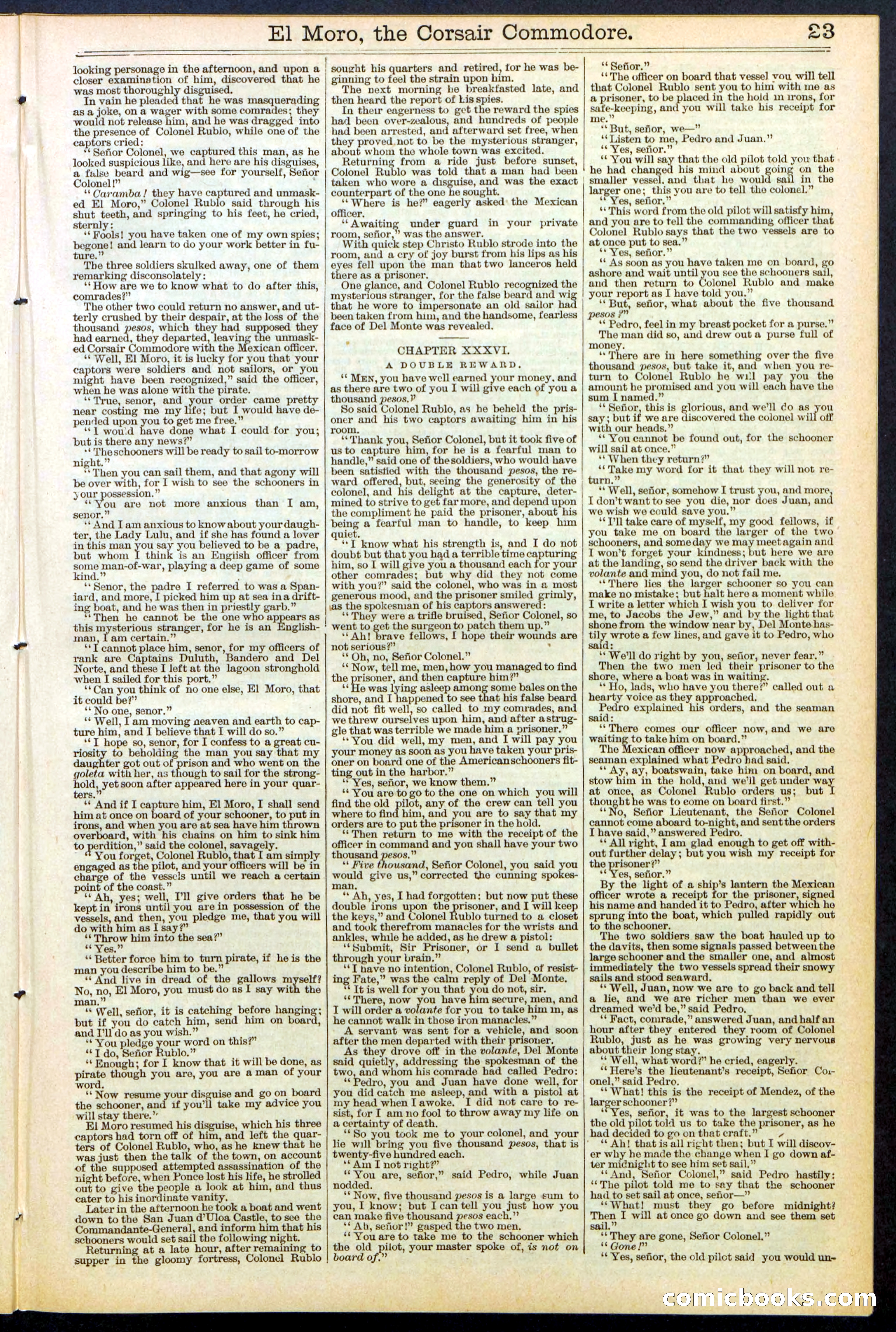Beadle's Dime Library No. 510 — page 23 of 32