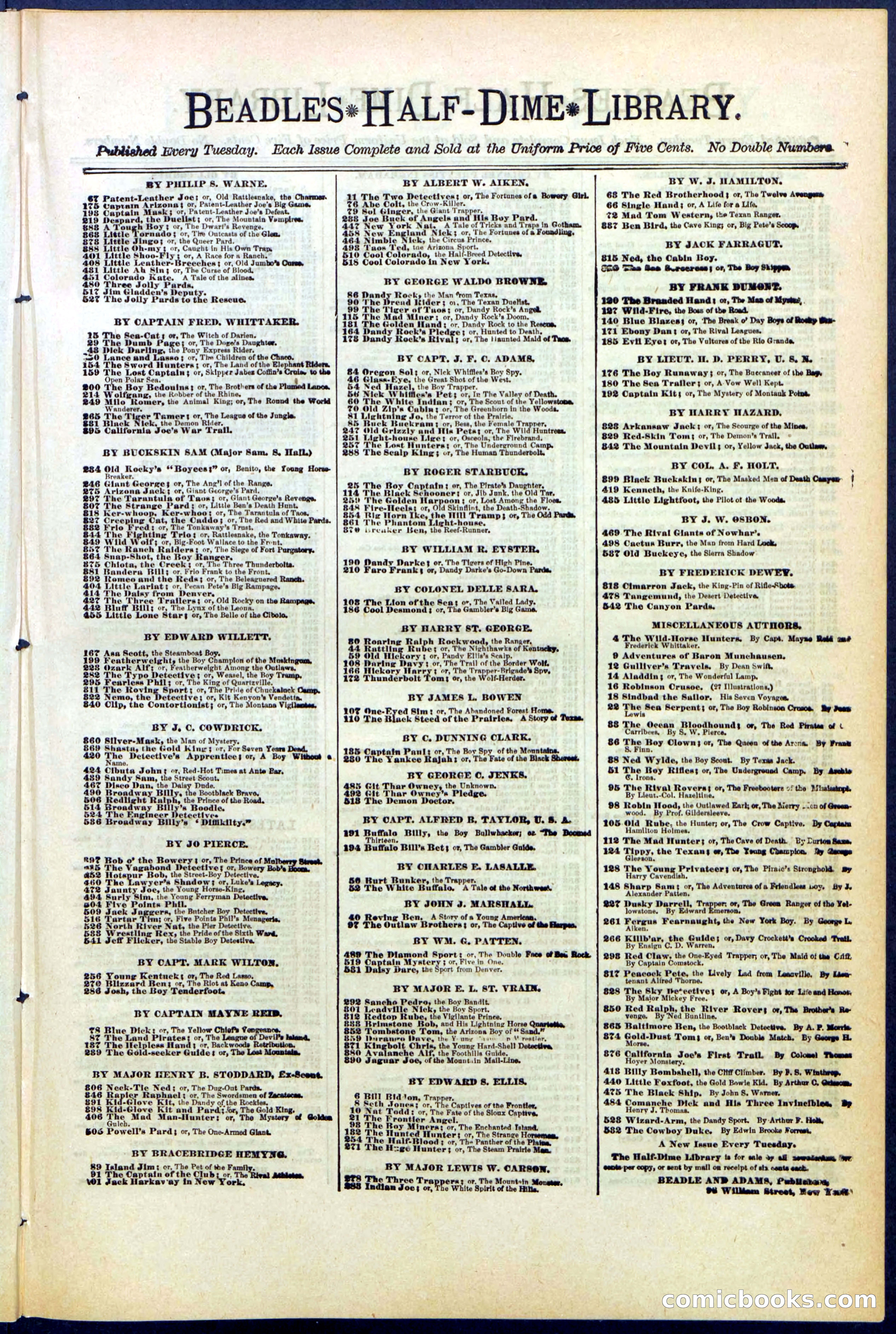 Beadle's Dime Library No. 510 — page 29 of 32