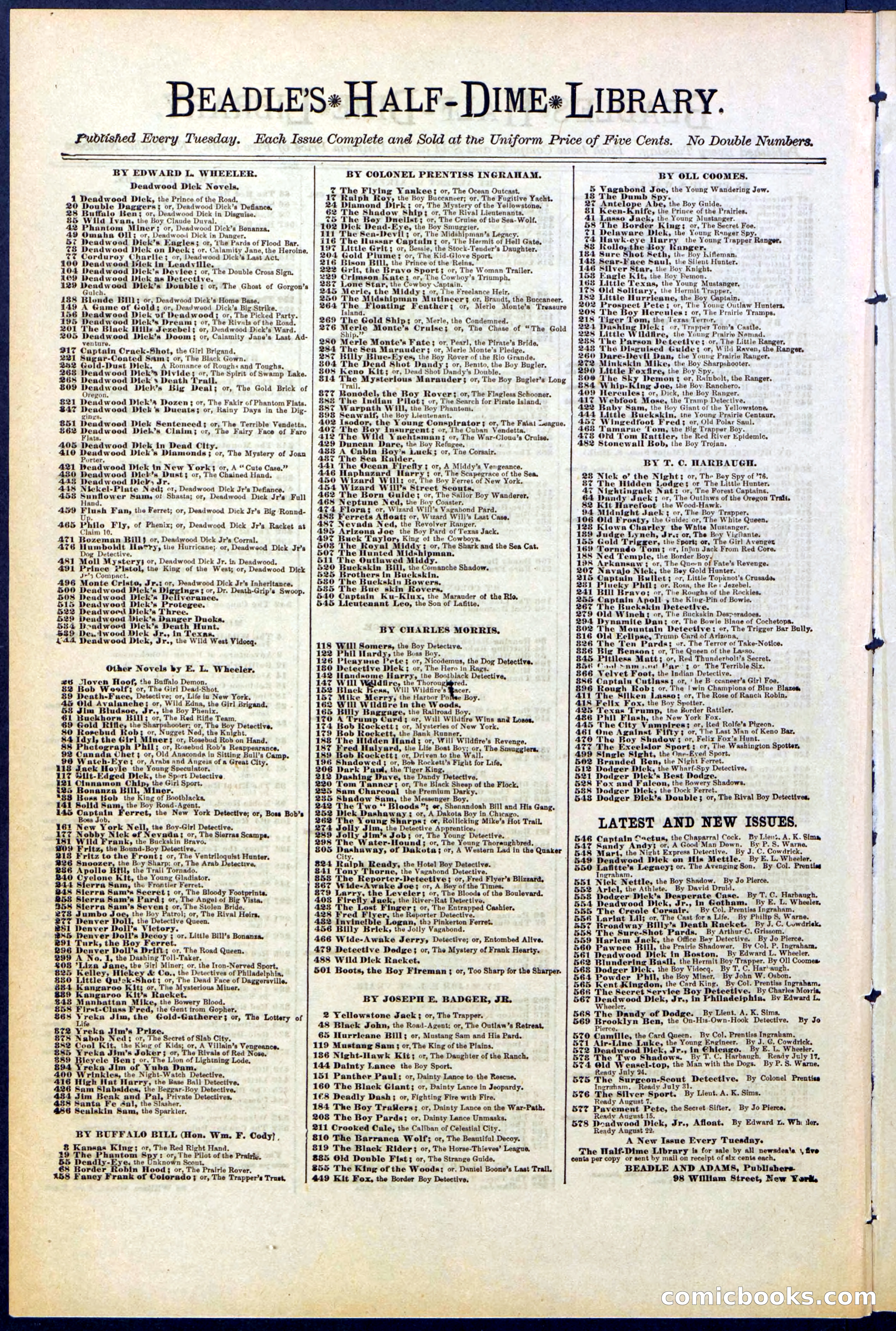 Beadle's Dime Library No. 510 — page 30 of 32