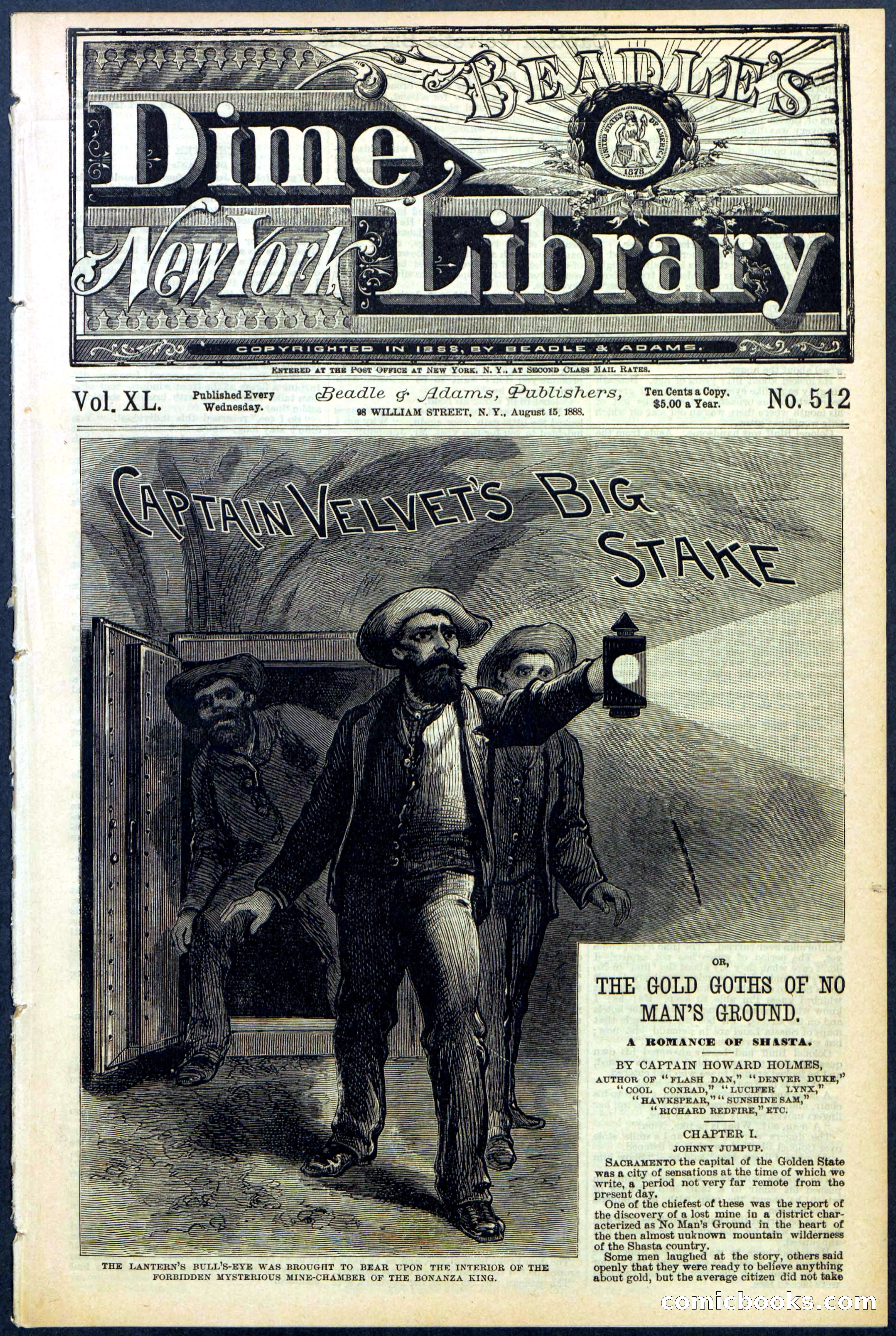 Beadle's New York Dime Library, No. 512 — page 1 of 32