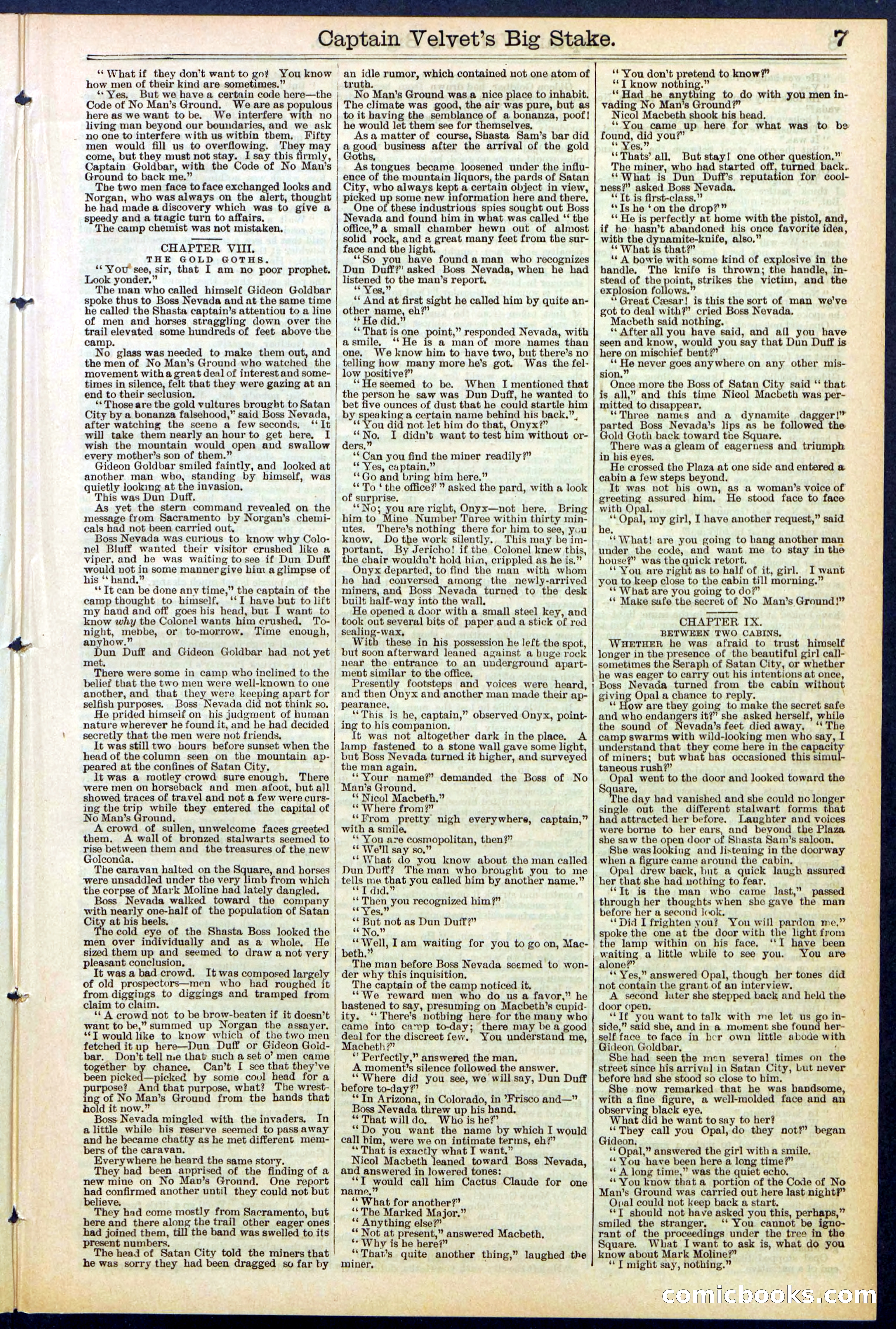 Beadle's New York Dime Library, No. 512 — page 7 of 32