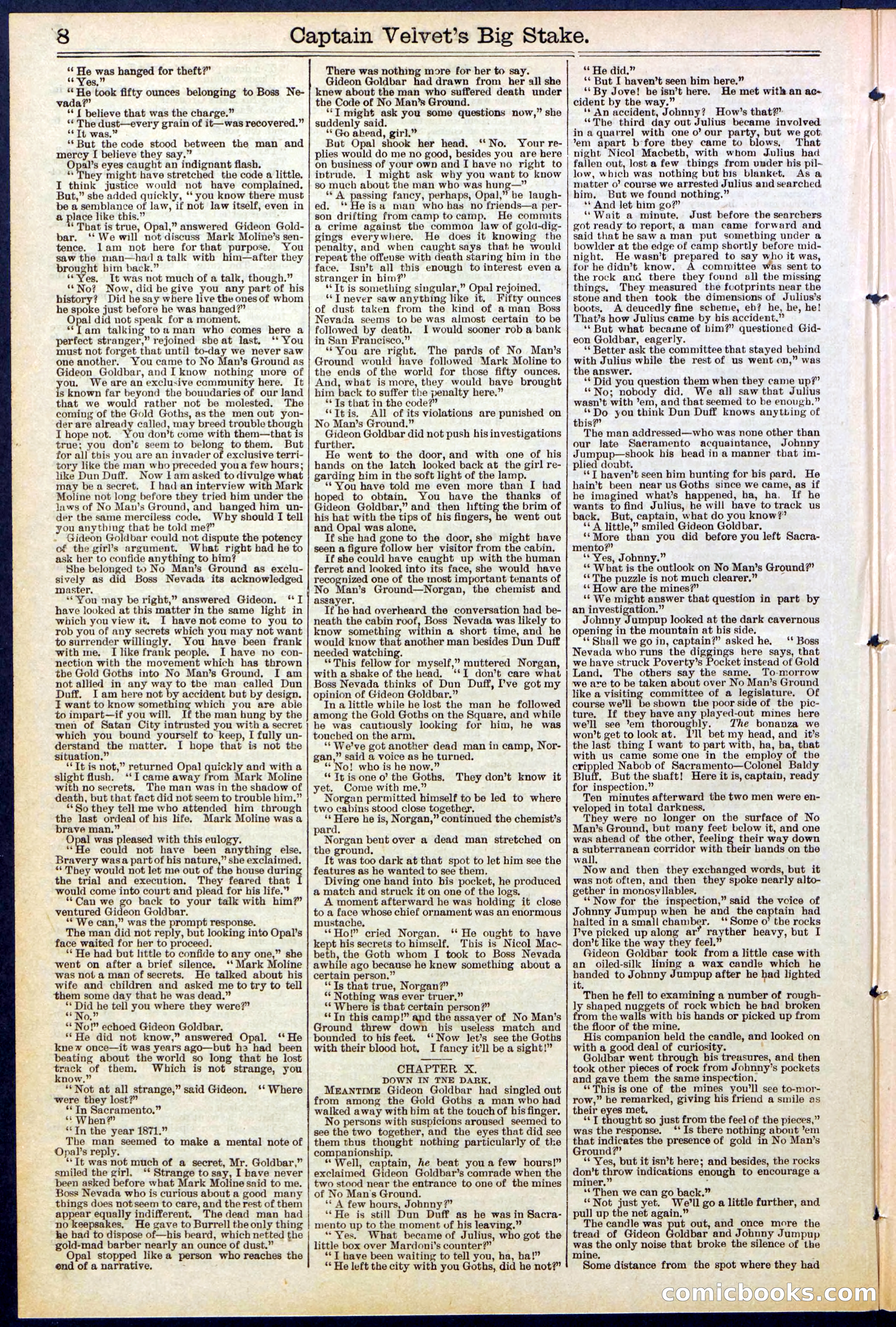 Beadle's New York Dime Library, No. 512 — page 8 of 32