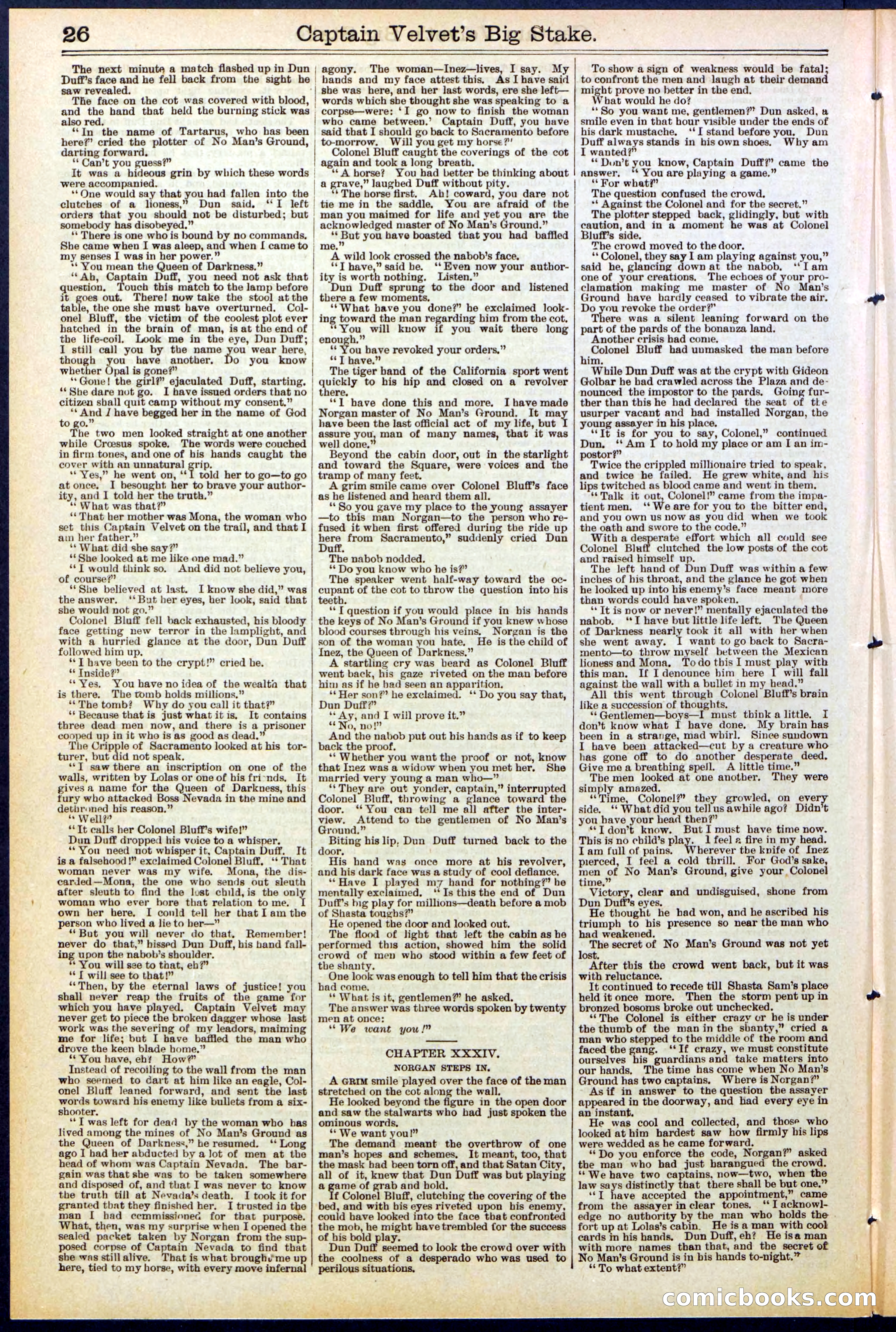 Beadle's New York Dime Library, No. 512 — page 26 of 32