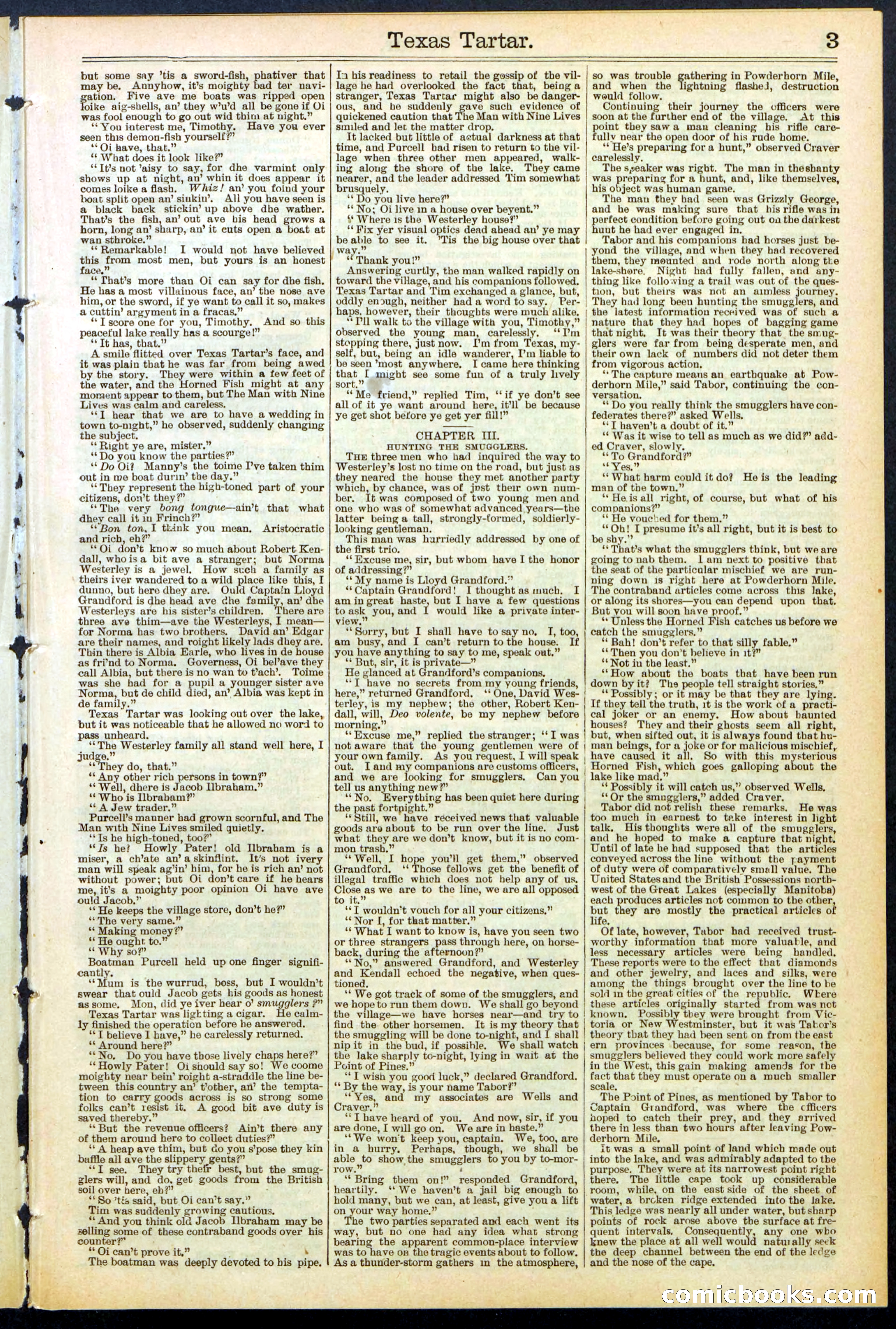 Beadle's New York Dime Library No. 513 — page 3 of 32