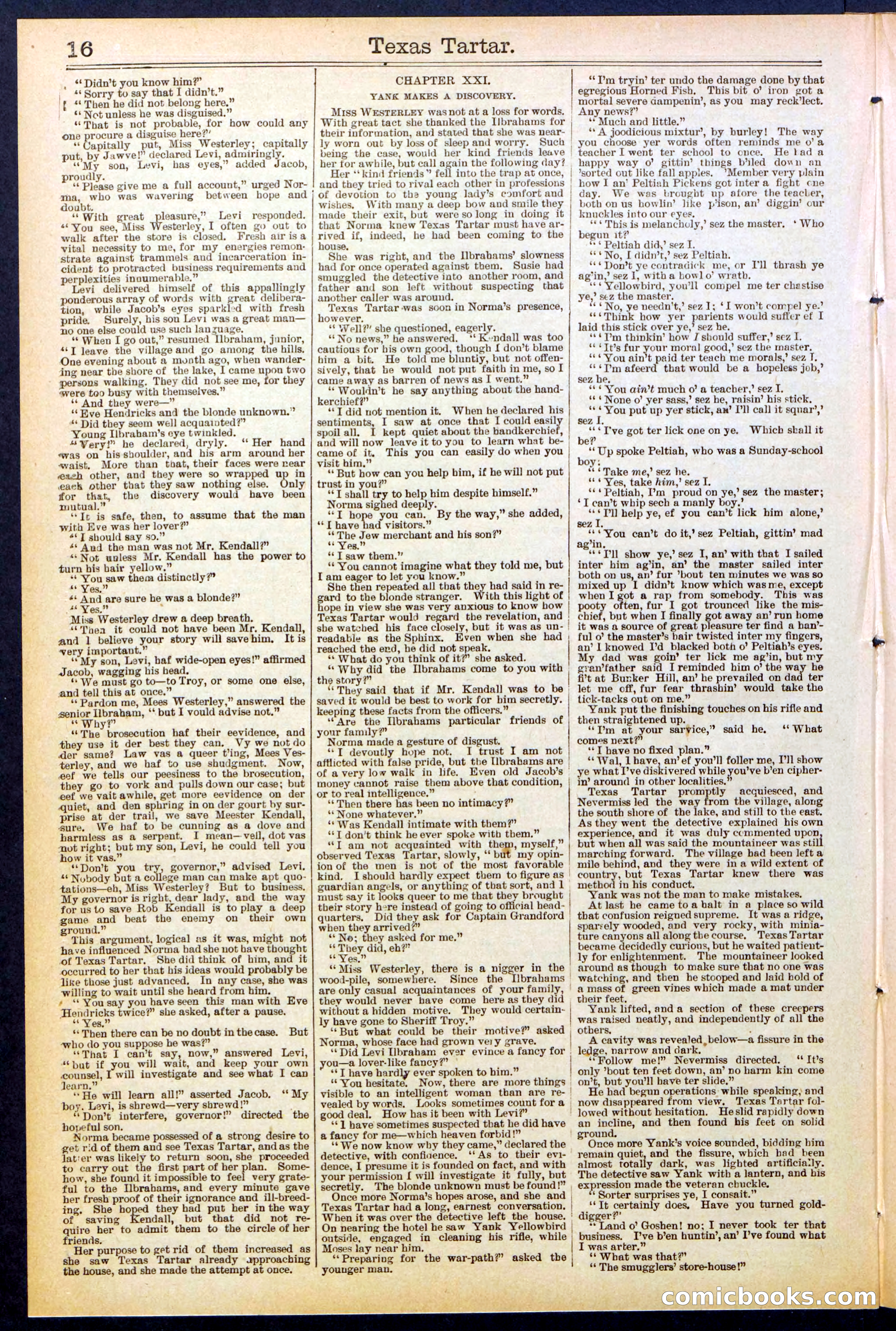 Beadle's New York Dime Library No. 513 — page 16 of 32