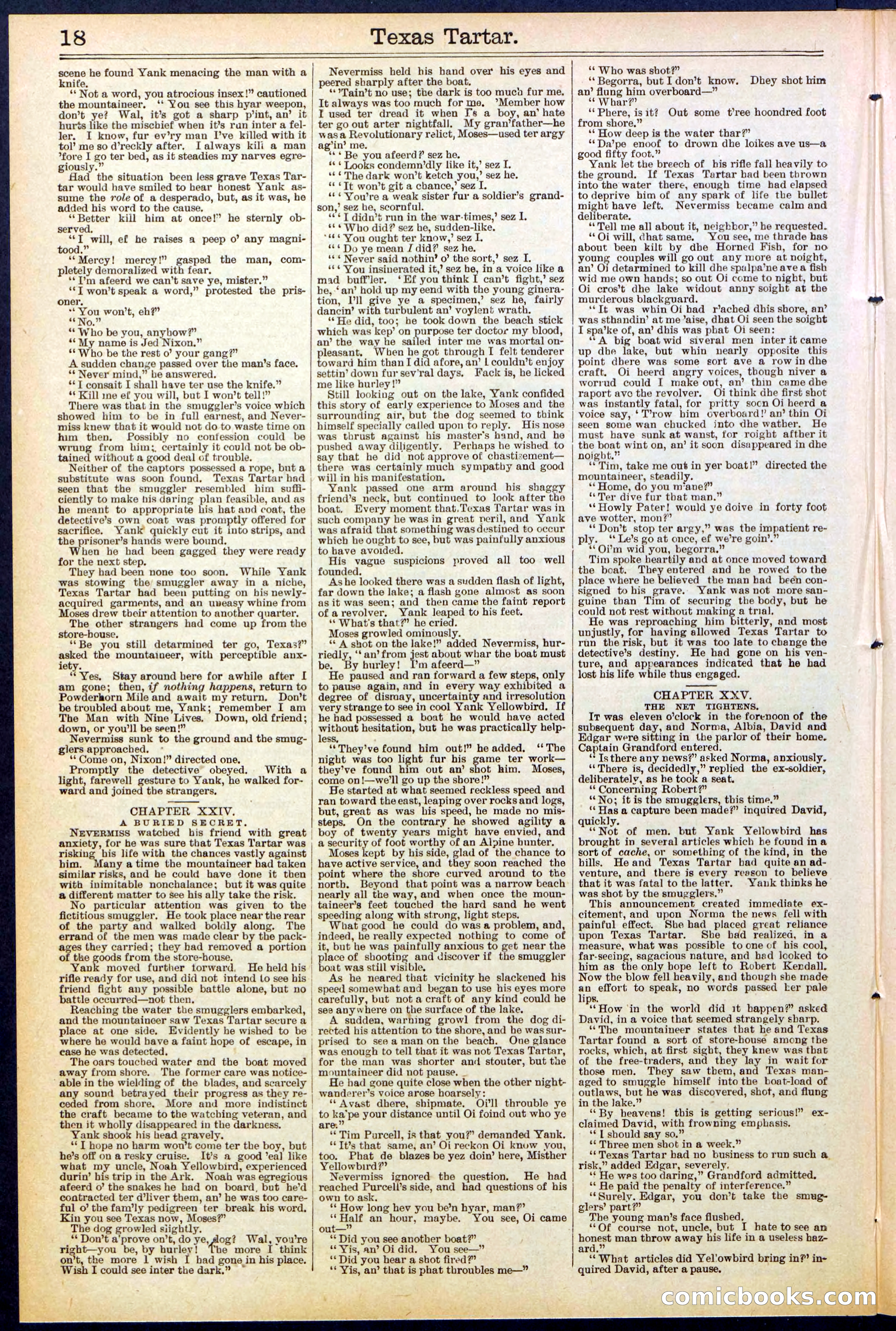 Beadle's New York Dime Library No. 513 — page 18 of 32