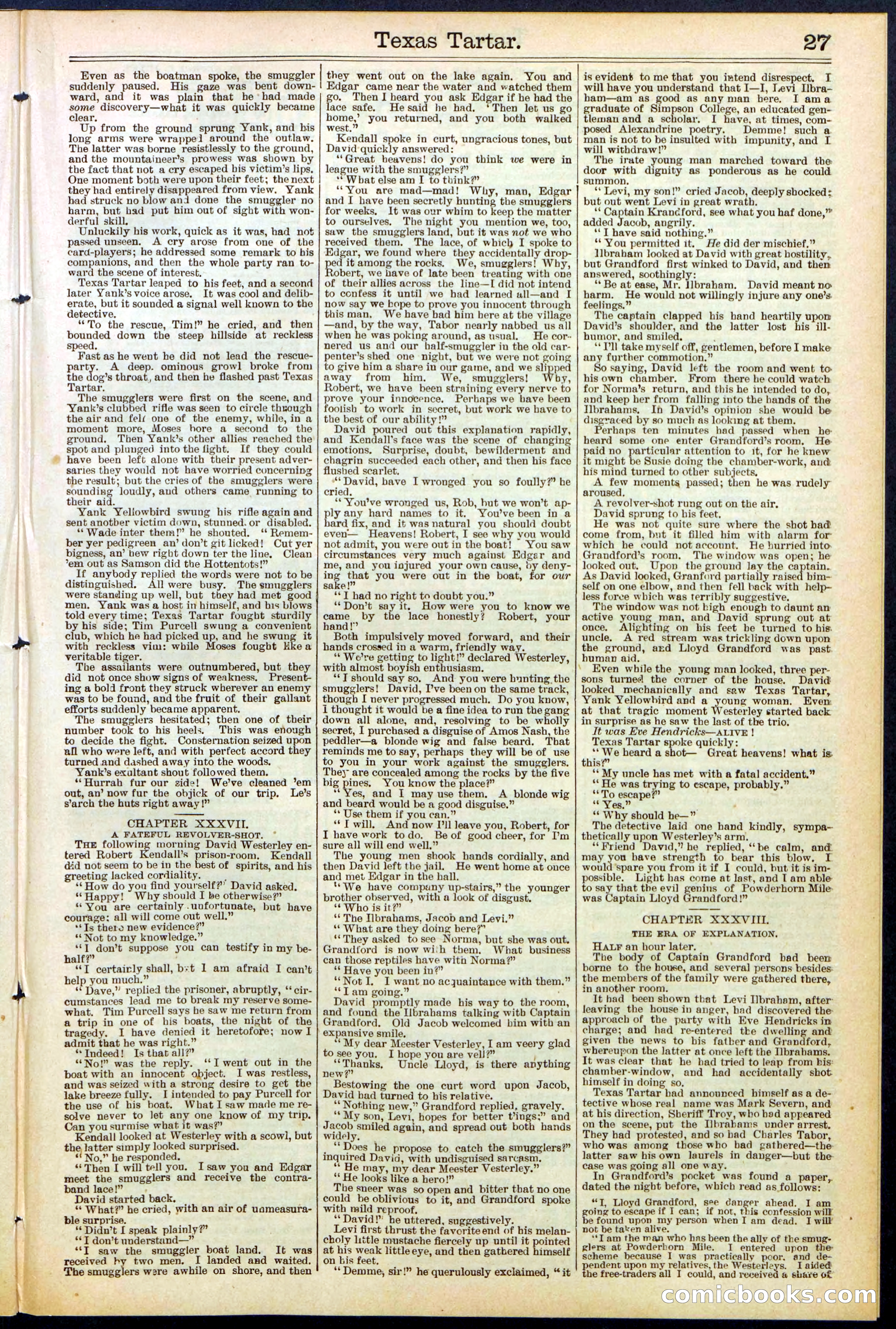 Beadle's New York Dime Library No. 513 — page 27 of 32