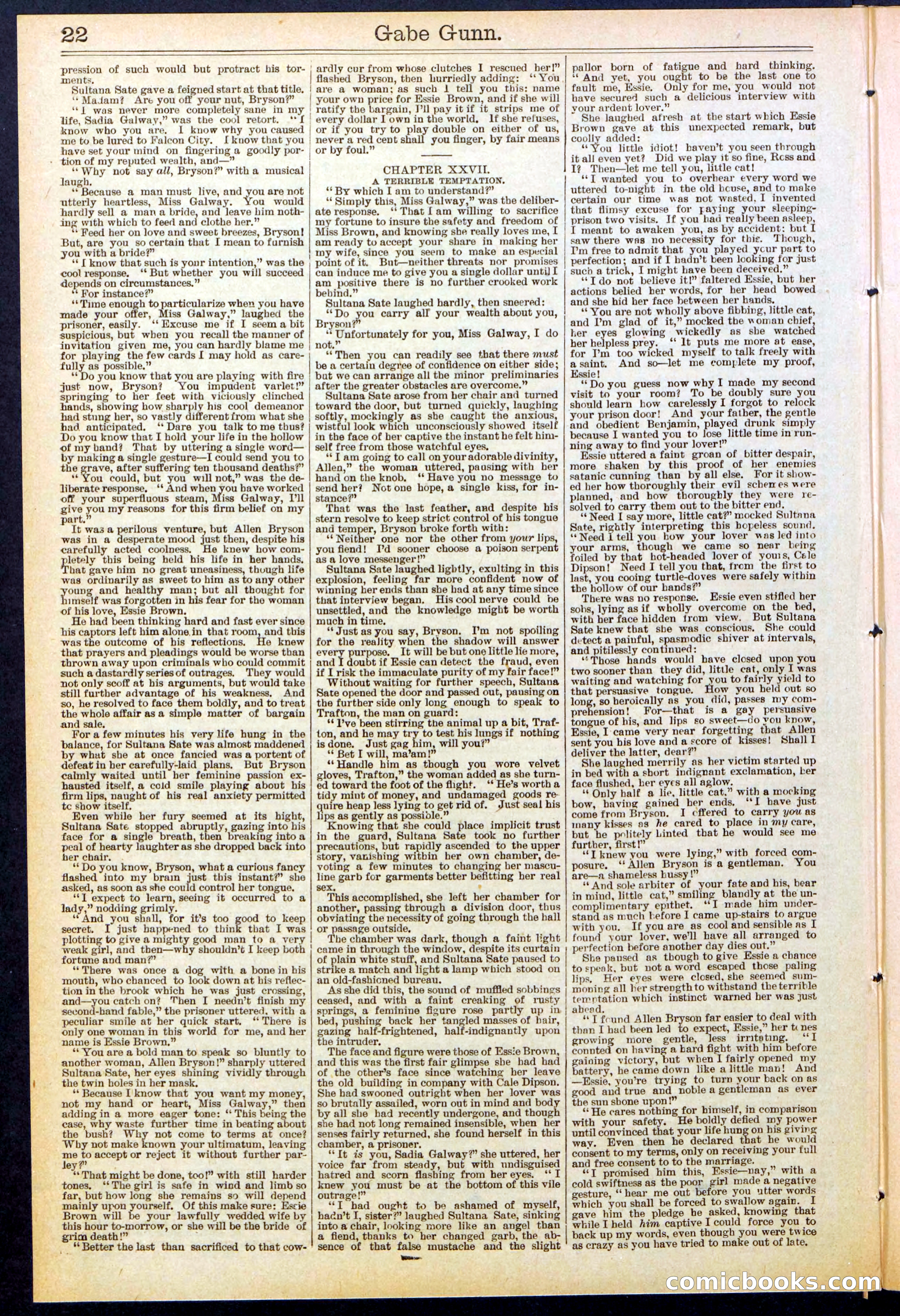 Beadle's New York Dime Library, No. 514 — page 22 of 32