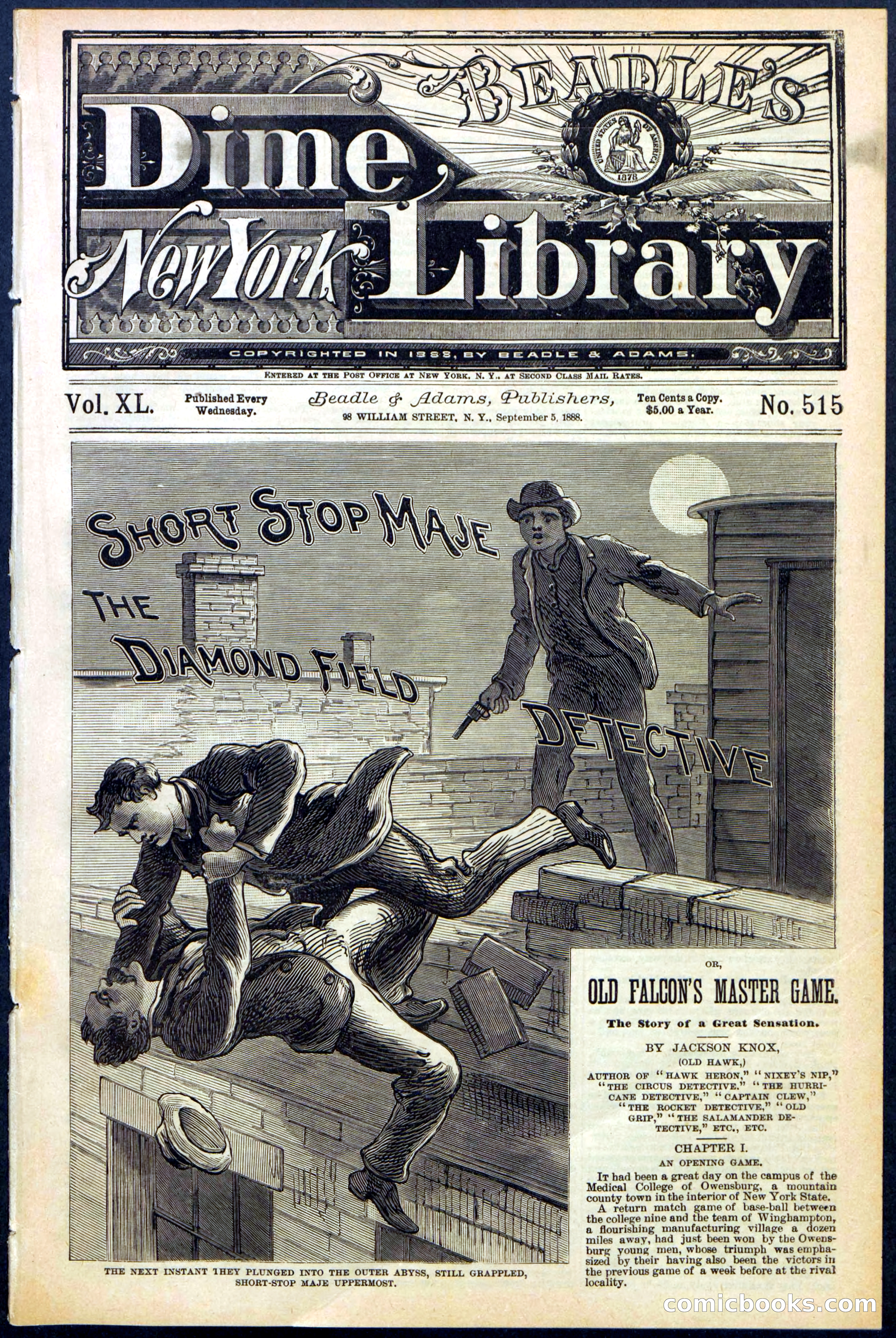 Beadle's New York Dime Library No. 515
