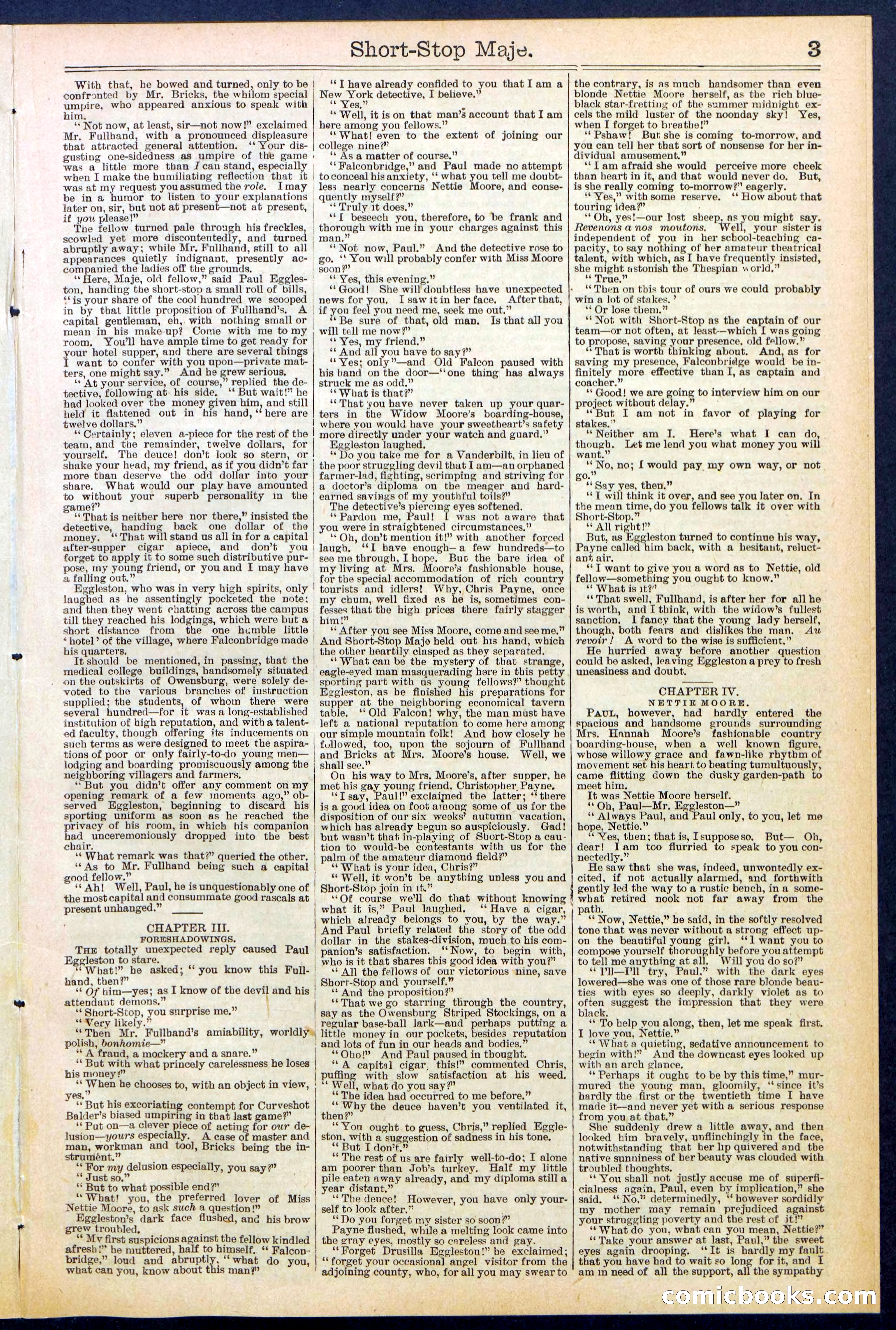 Beadle's New York Dime Library No. 515 — page 3 of 32