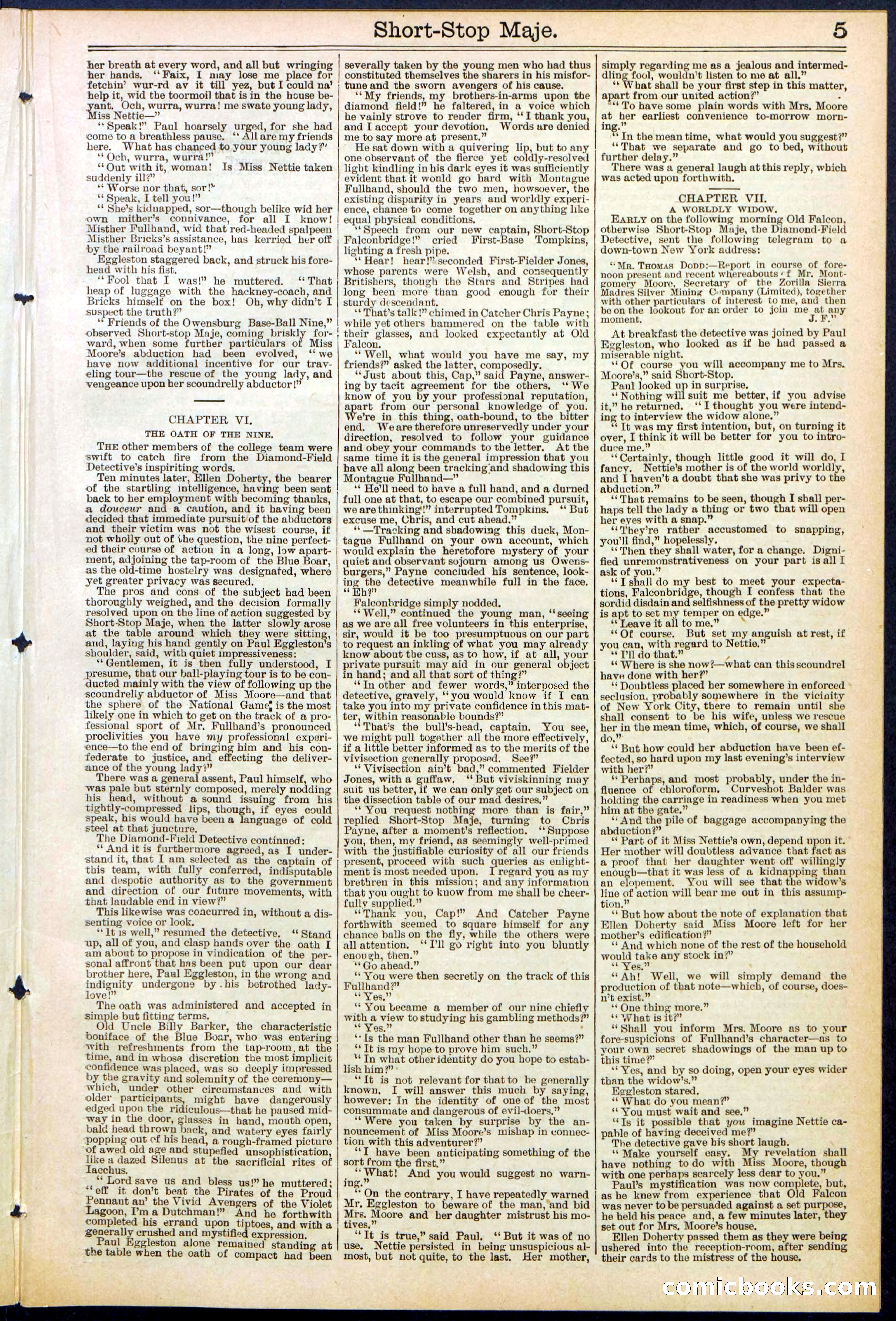 Beadle's New York Dime Library No. 515 — page 5 of 32